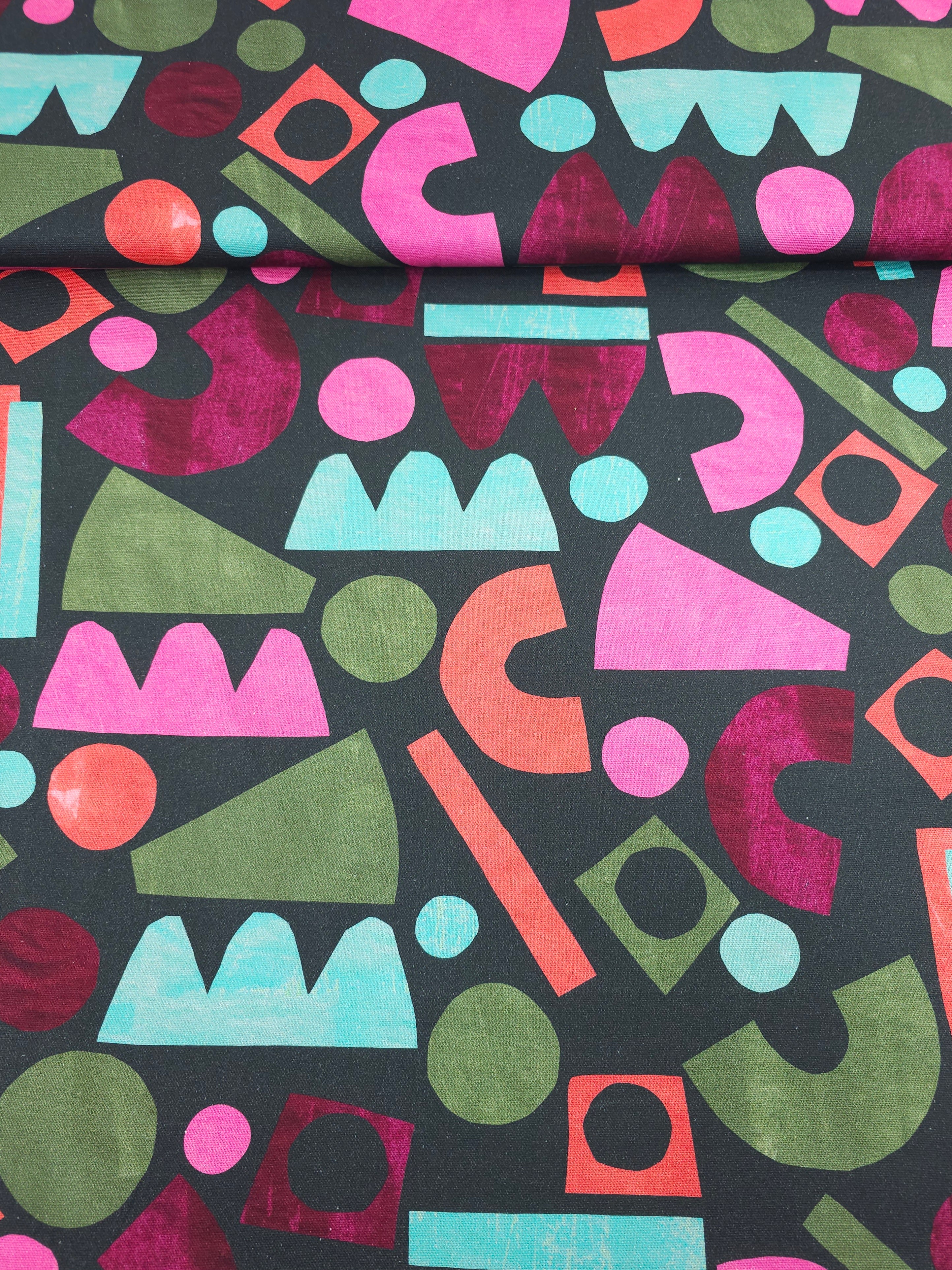 Vibrant Unstable Balance Lightweight Canvas Cotton - Nerida Hansen