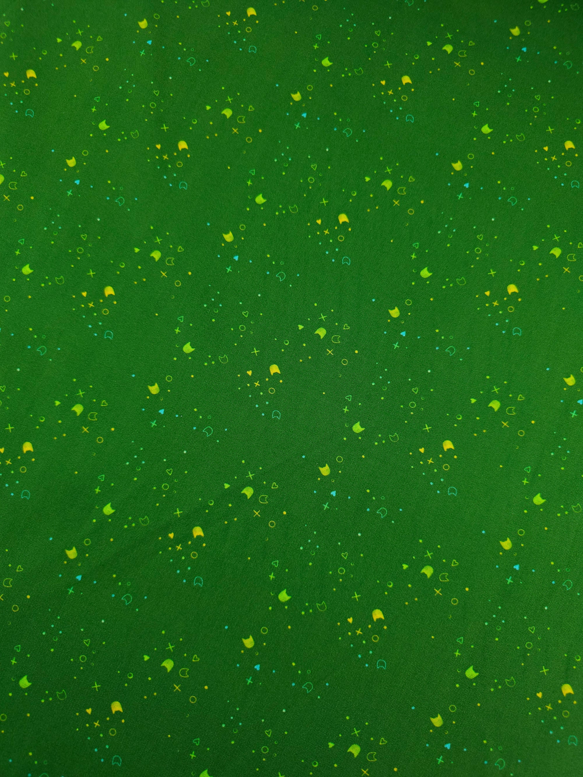 Green Kitty Litter 100% Cotton - Pammie Jane