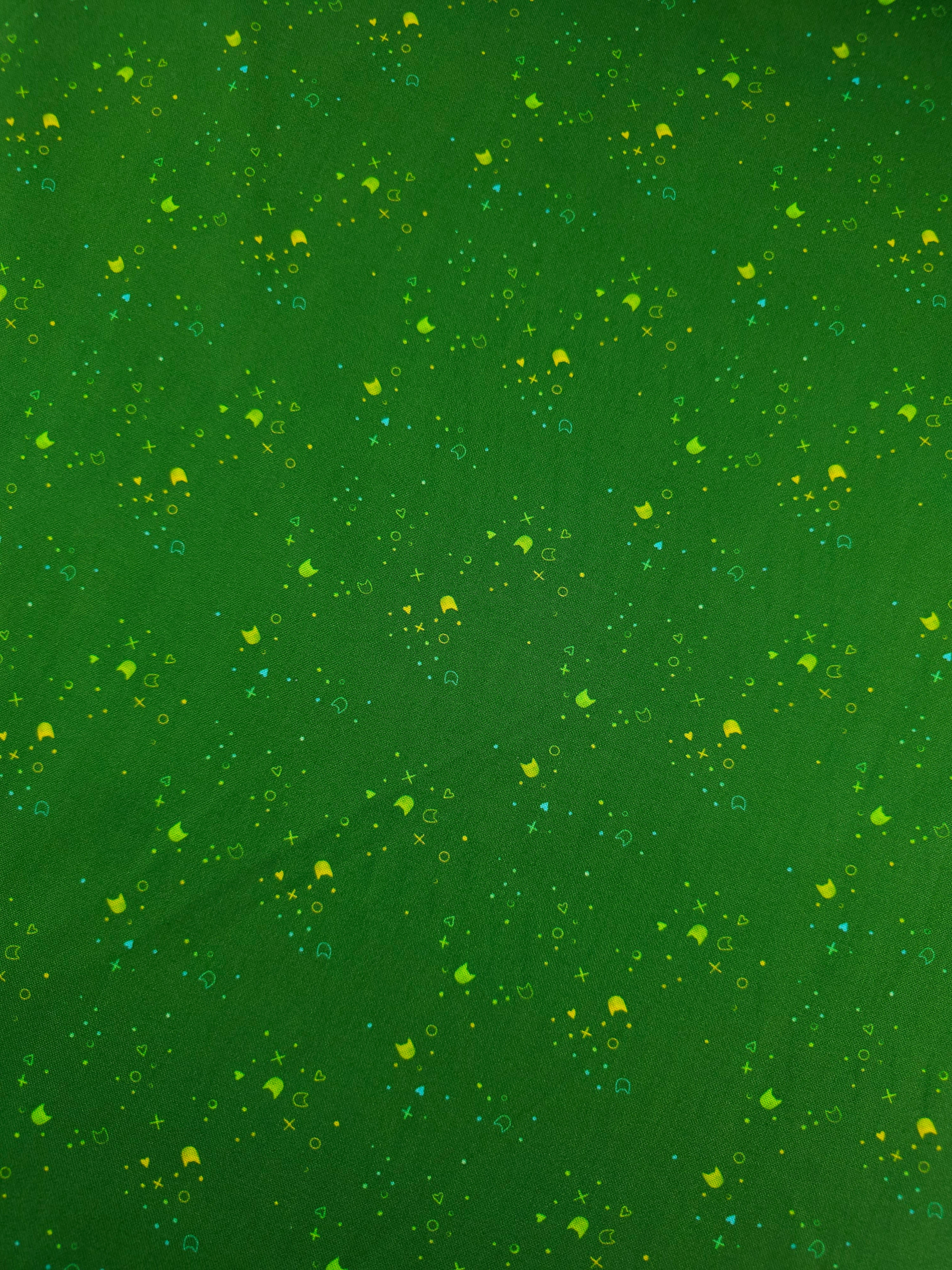 Green Kitty Litter 100% Cotton - Pammie Jane