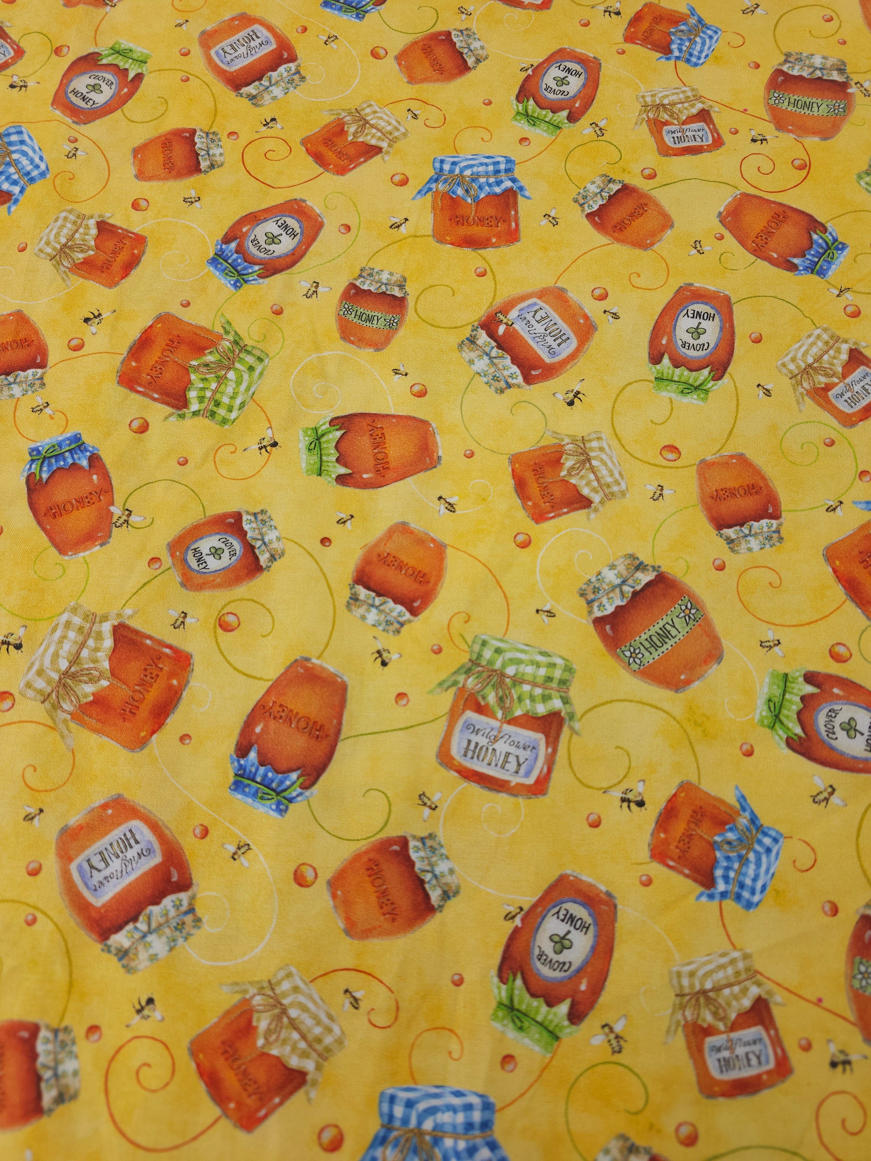 Marigold Retro Honey Pot 100% Cotton