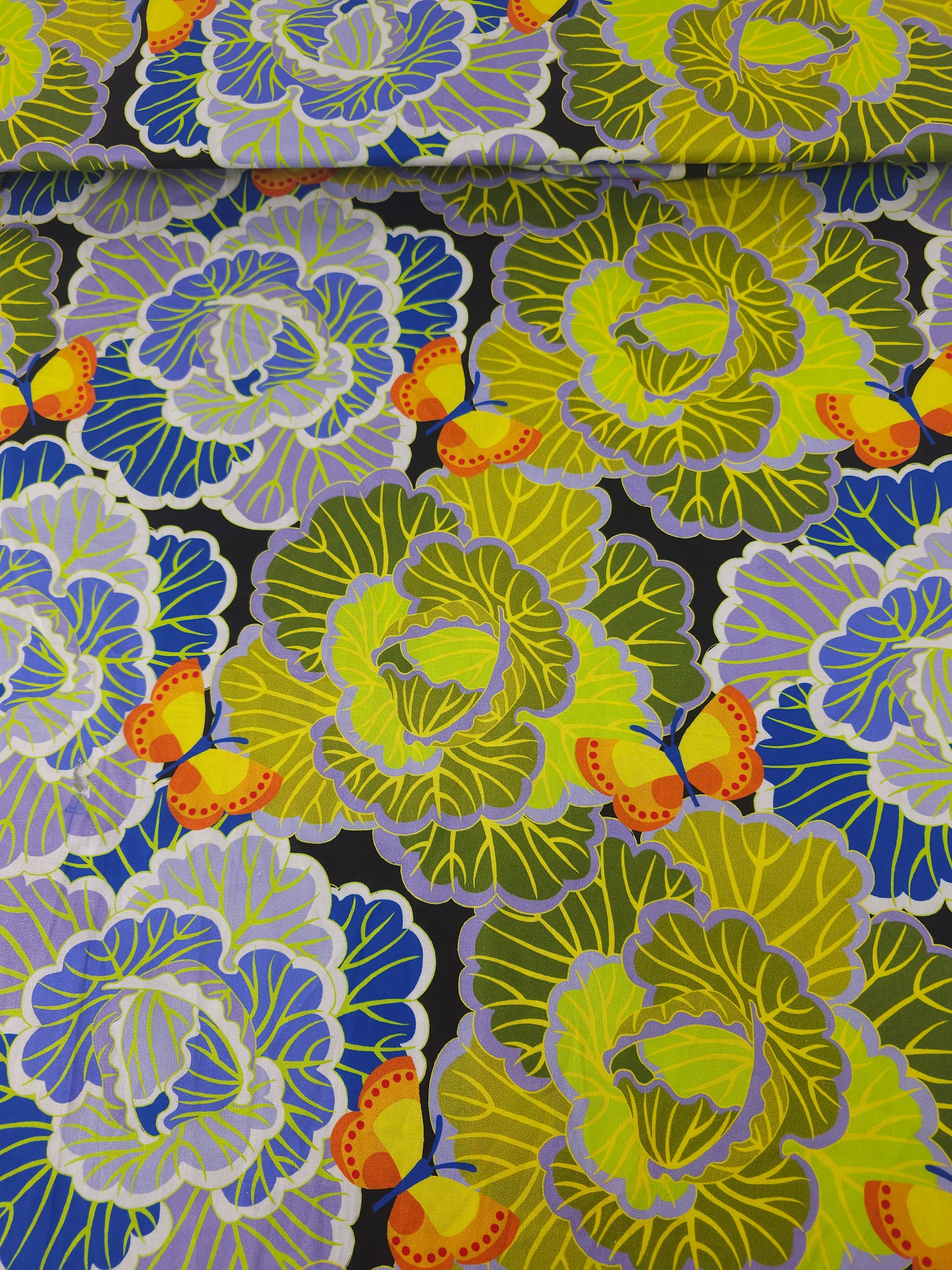 Abstract Cabbage Patch 100% Cotton - Jane Sassaman x Free Spirit
