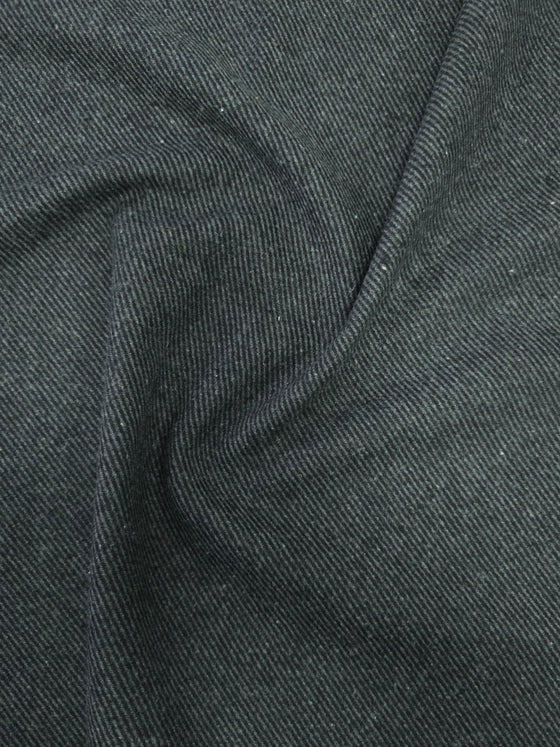 Dark Grey Twill Look Lightweight Wool Mix