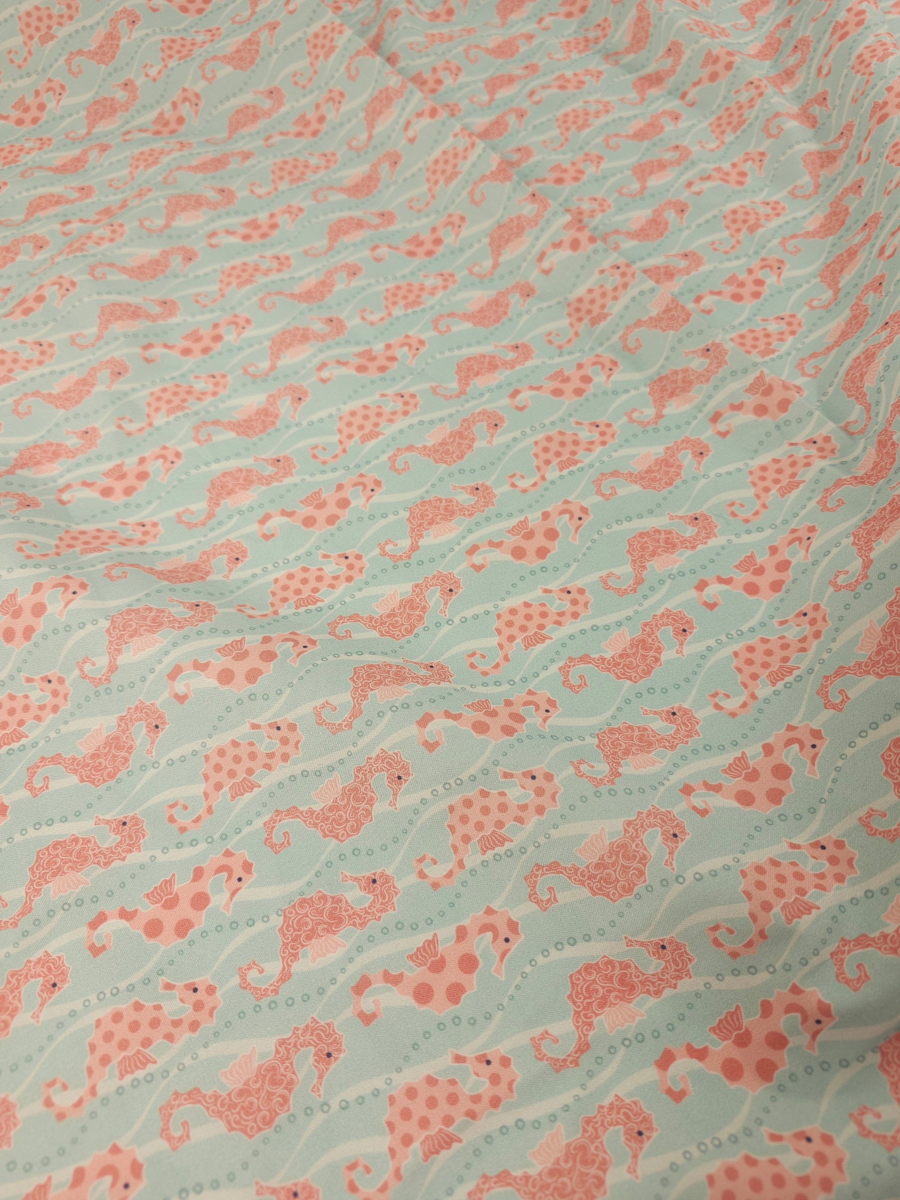 Light seahorse Cotton- 1.6m piece