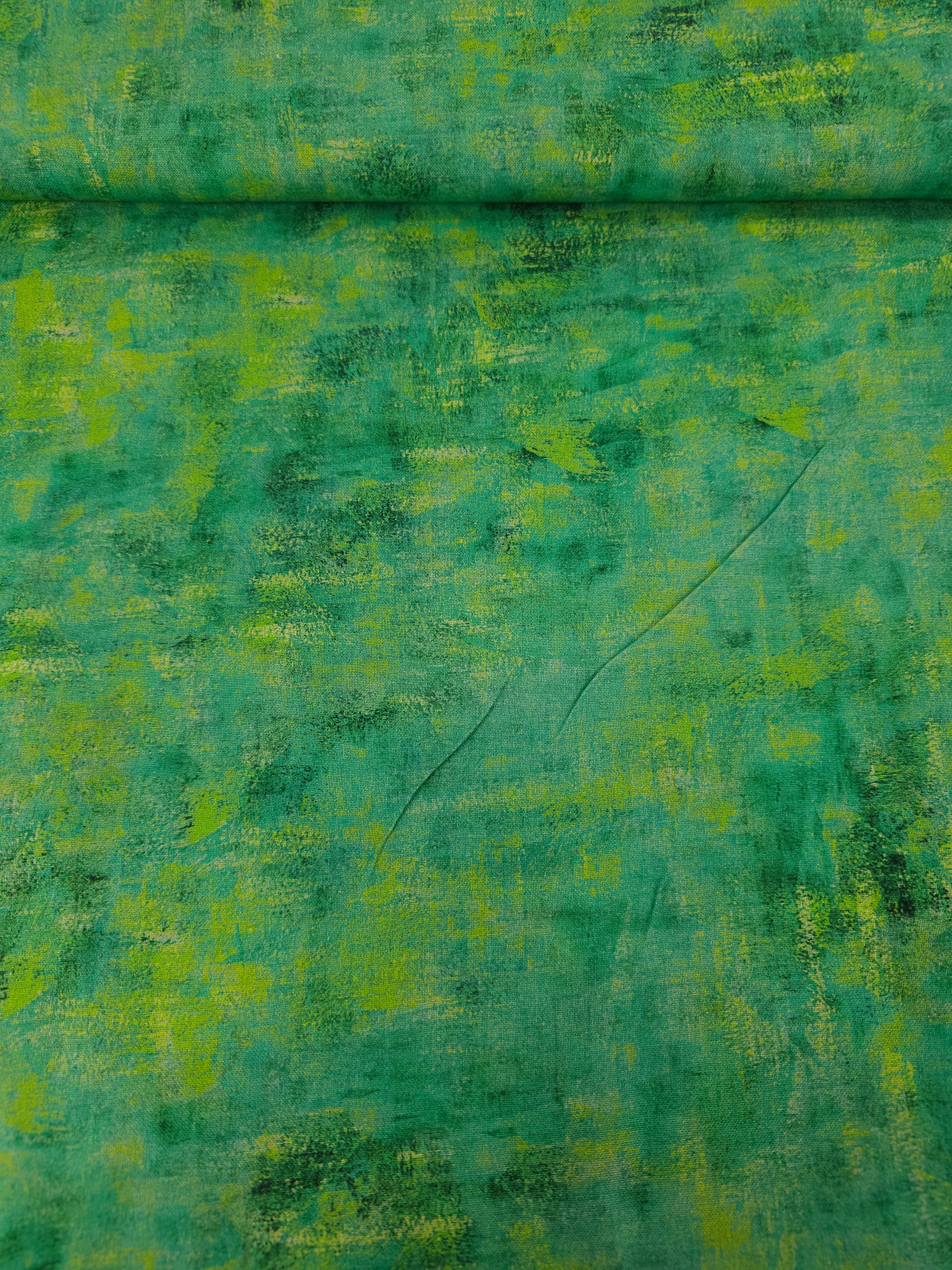 Green Abstract Static 100% Cotton