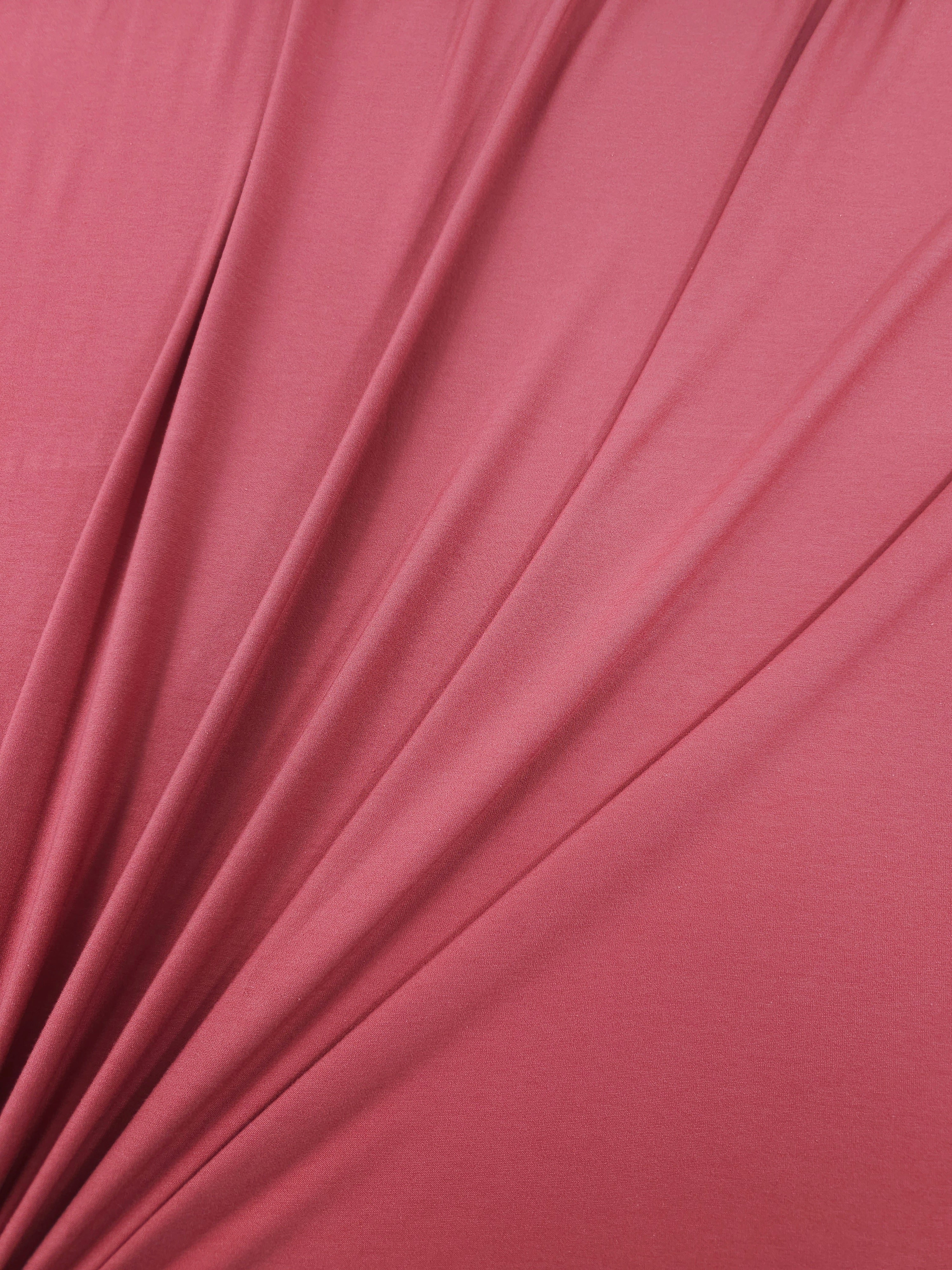 Rosy Pink Organic Bamboo Cotton Jersey