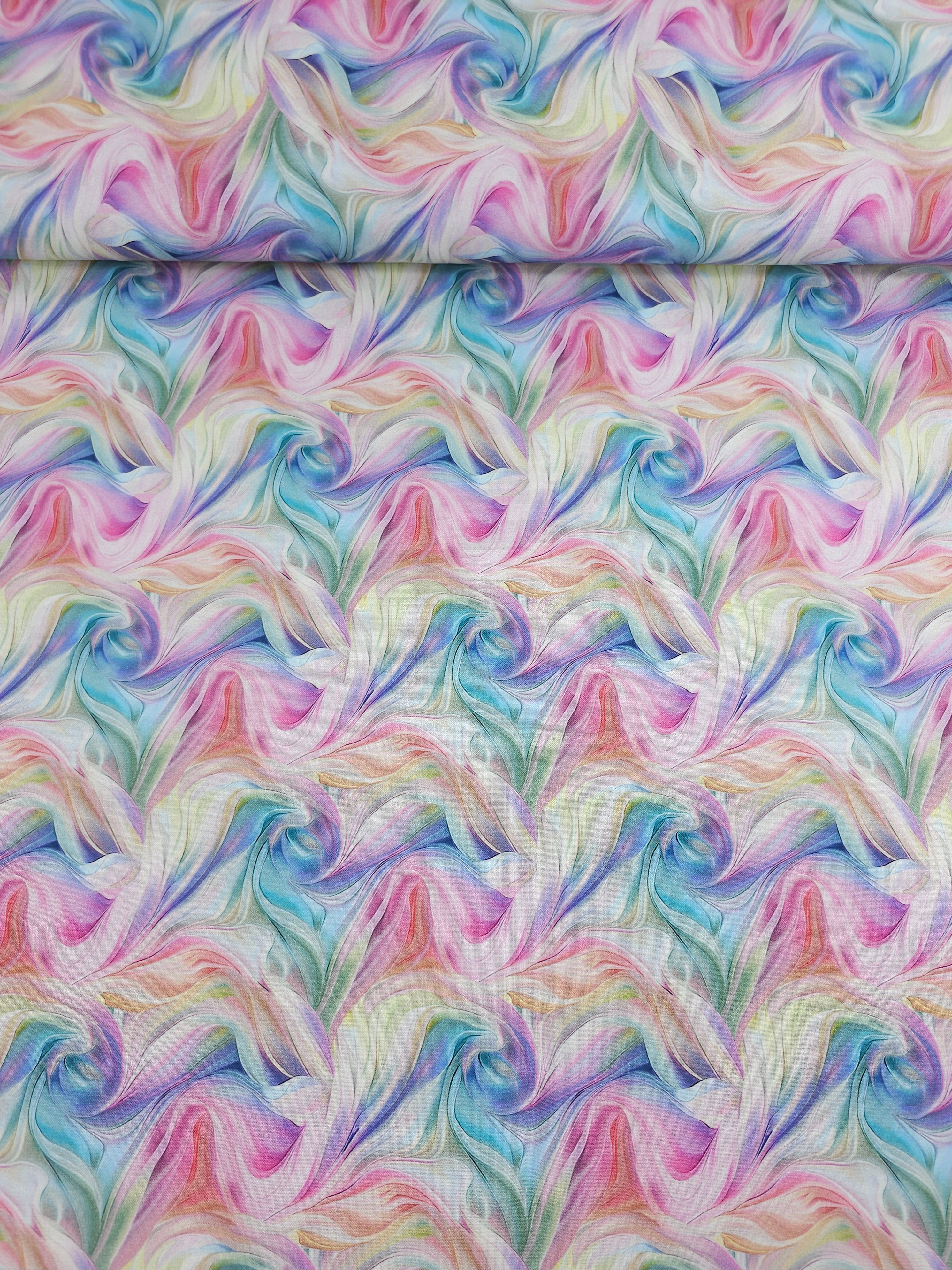 Pastel Flutter Wave 100% Cotton