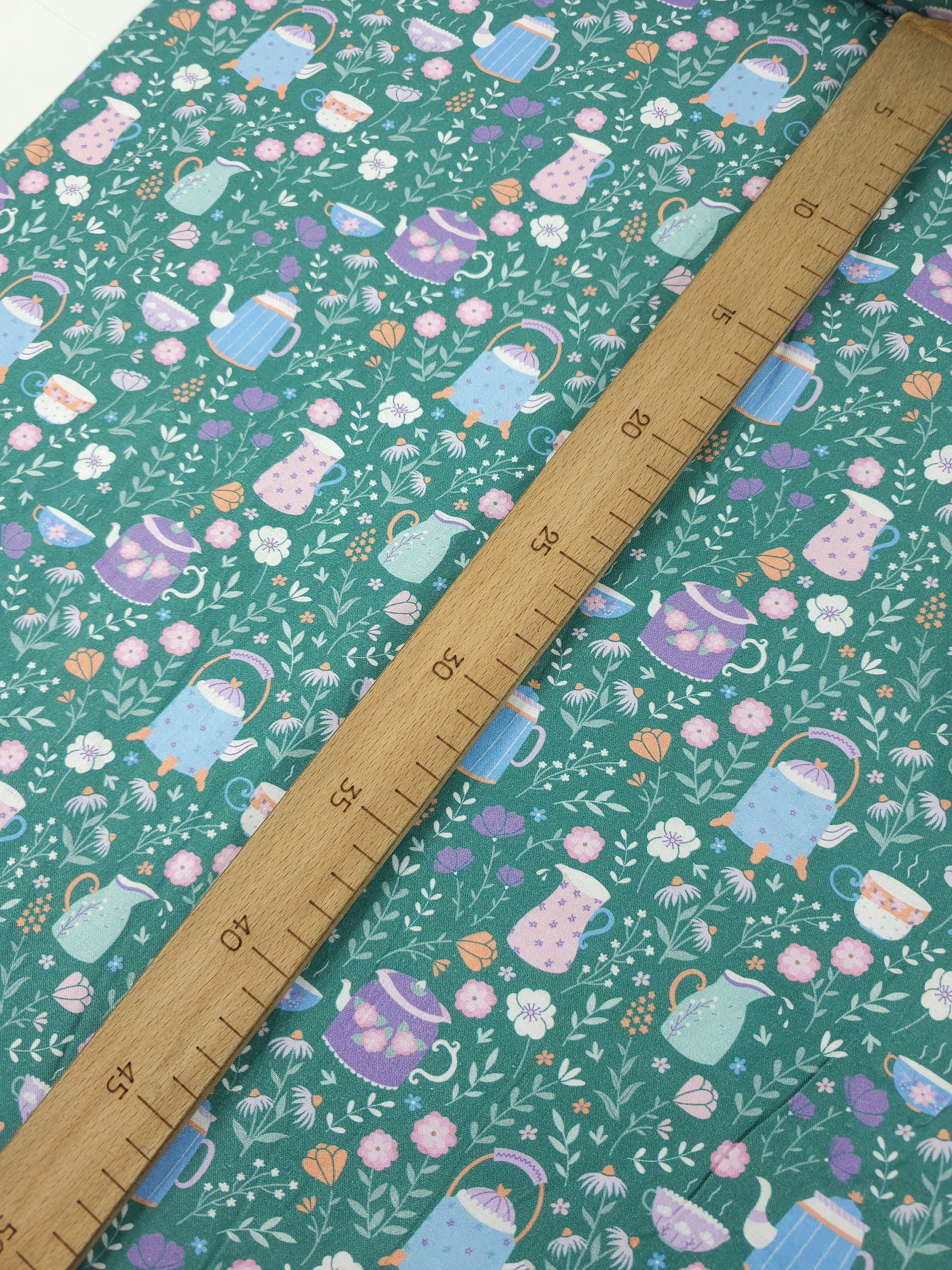 Retro Floral Tea Party 100% Cotton