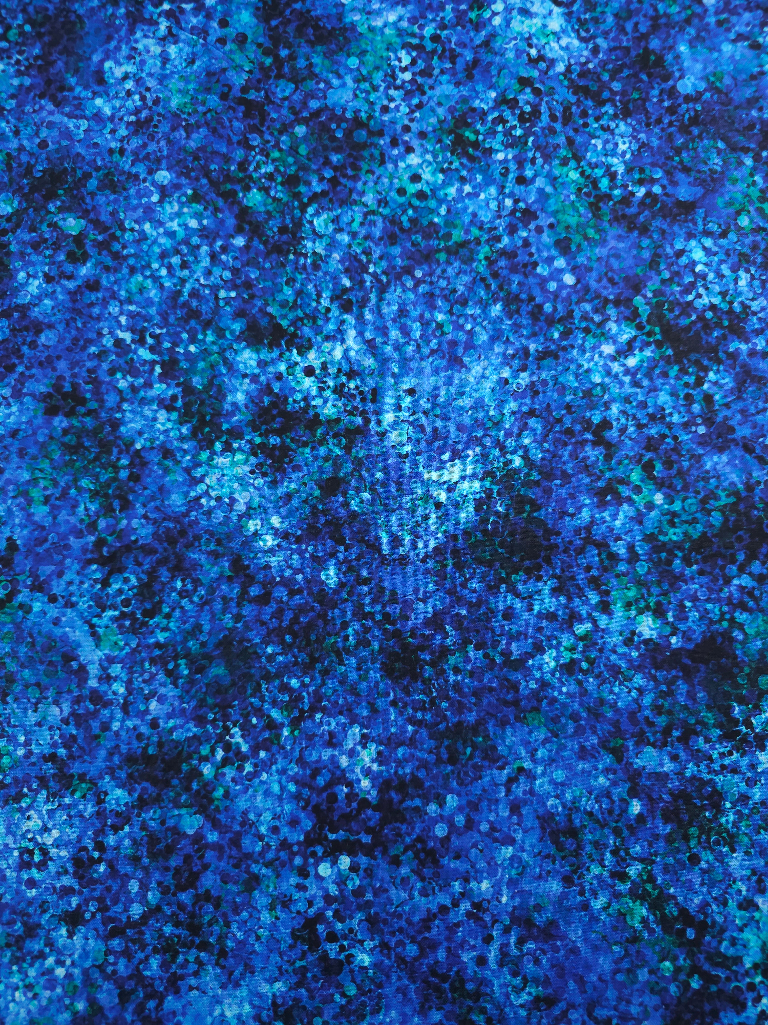 Blue/Teal Confetti Dots 100% Cotton 104" *EXTRA WIDE*