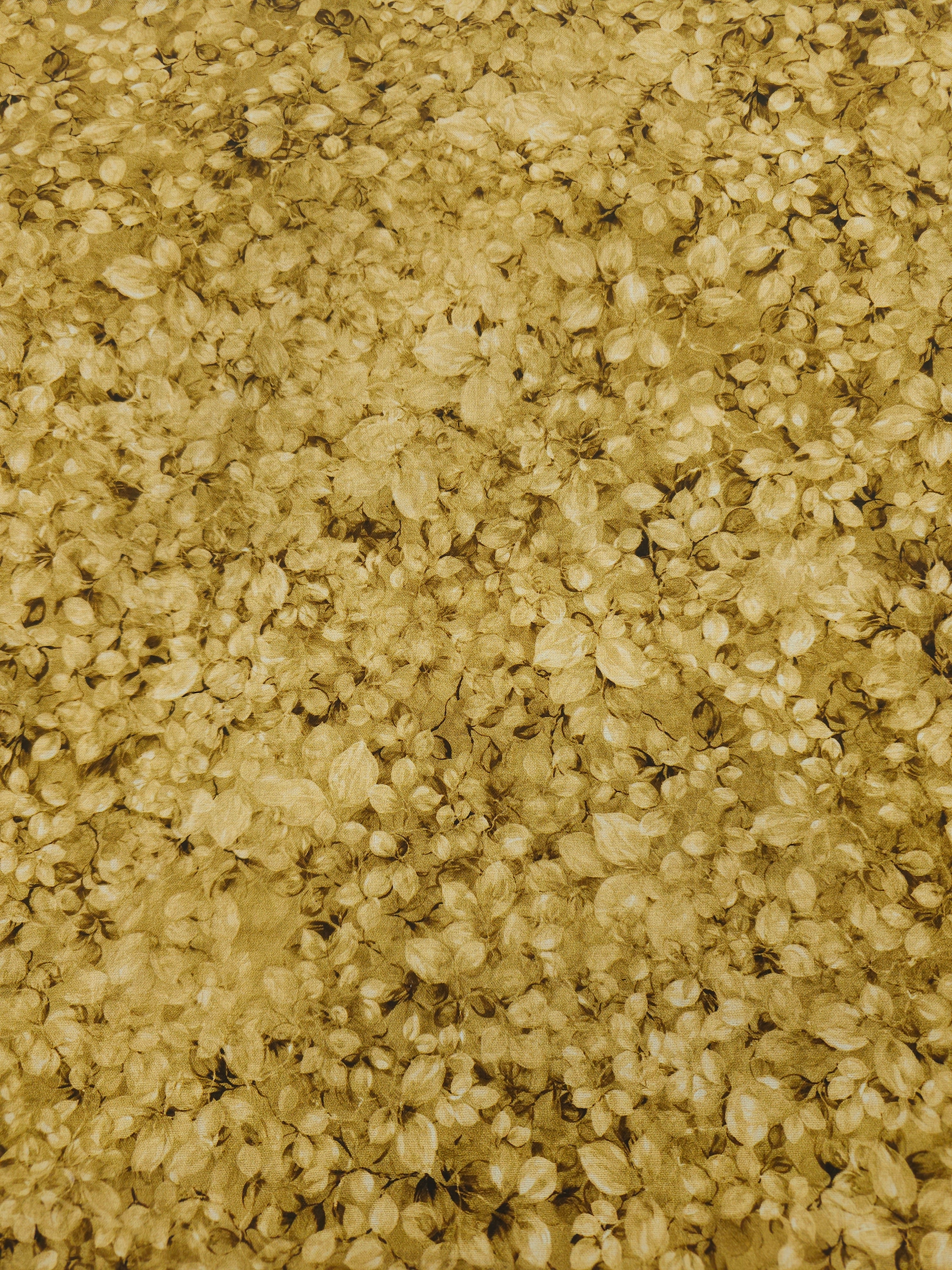Yellow cream leaf Cotton- 1.6m piece