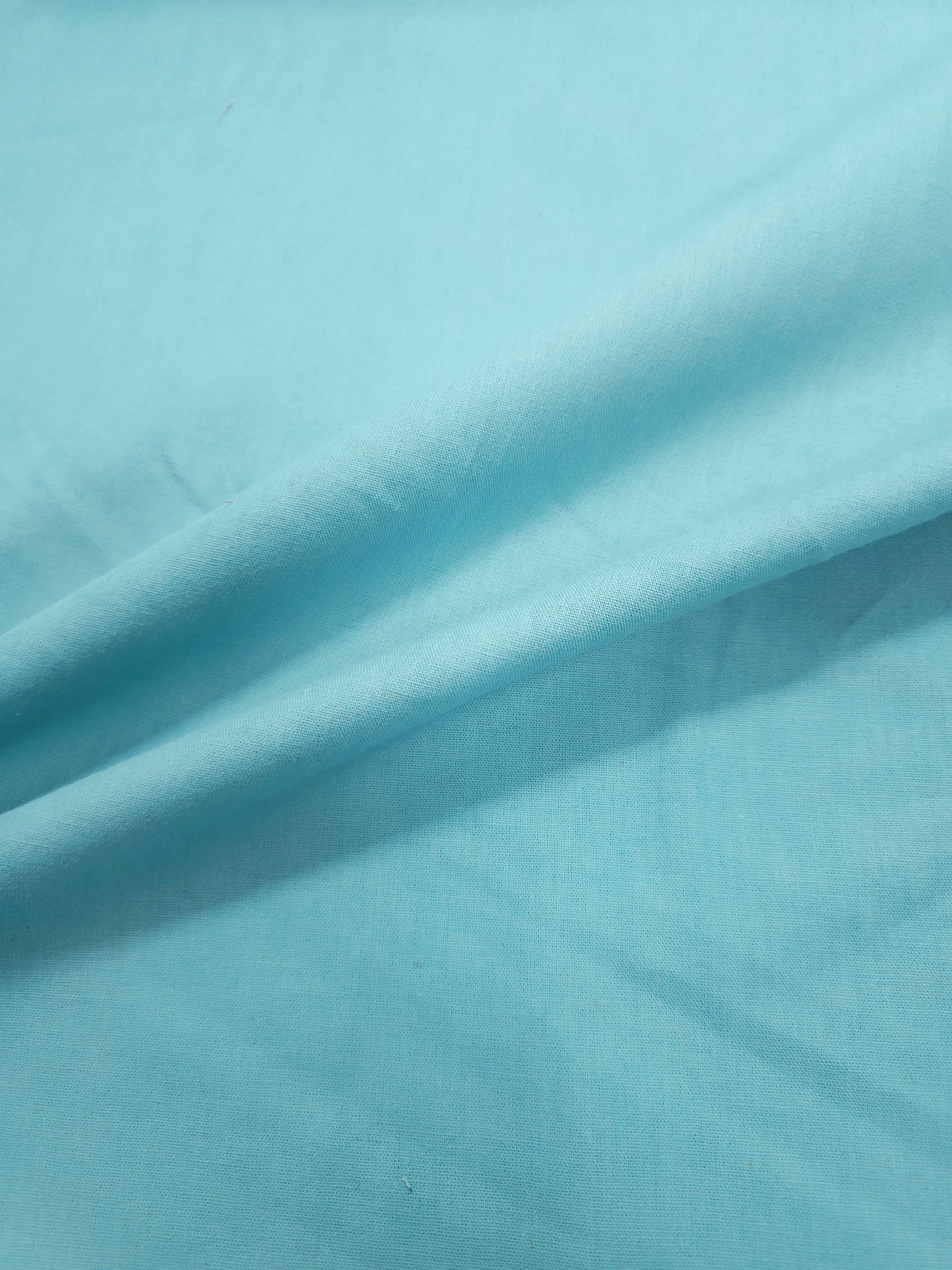 Sky Turqoise Cotton Linen