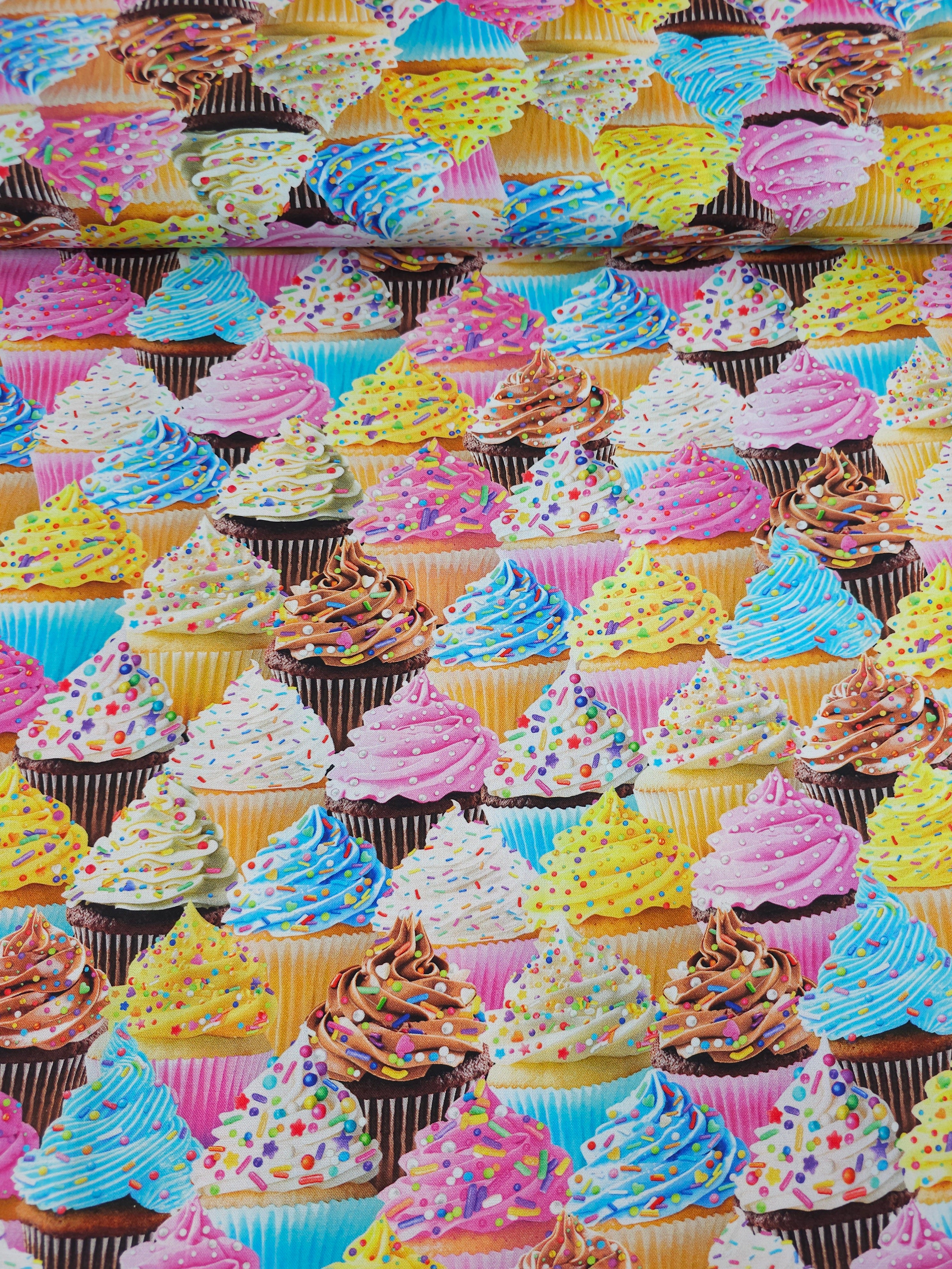 Sprinkle Cupcakes 100% Cottton