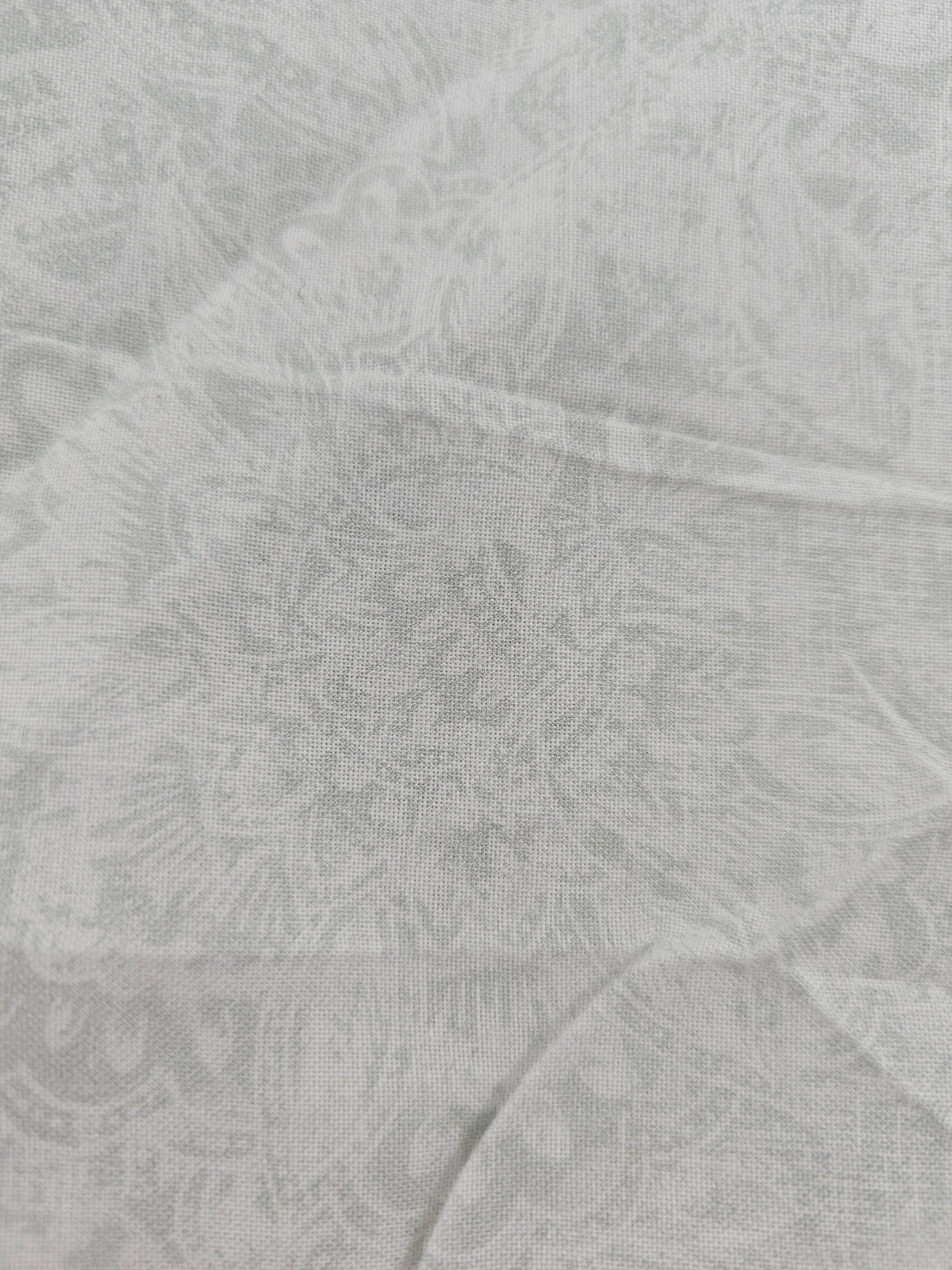 White design Cotton- 1m piece