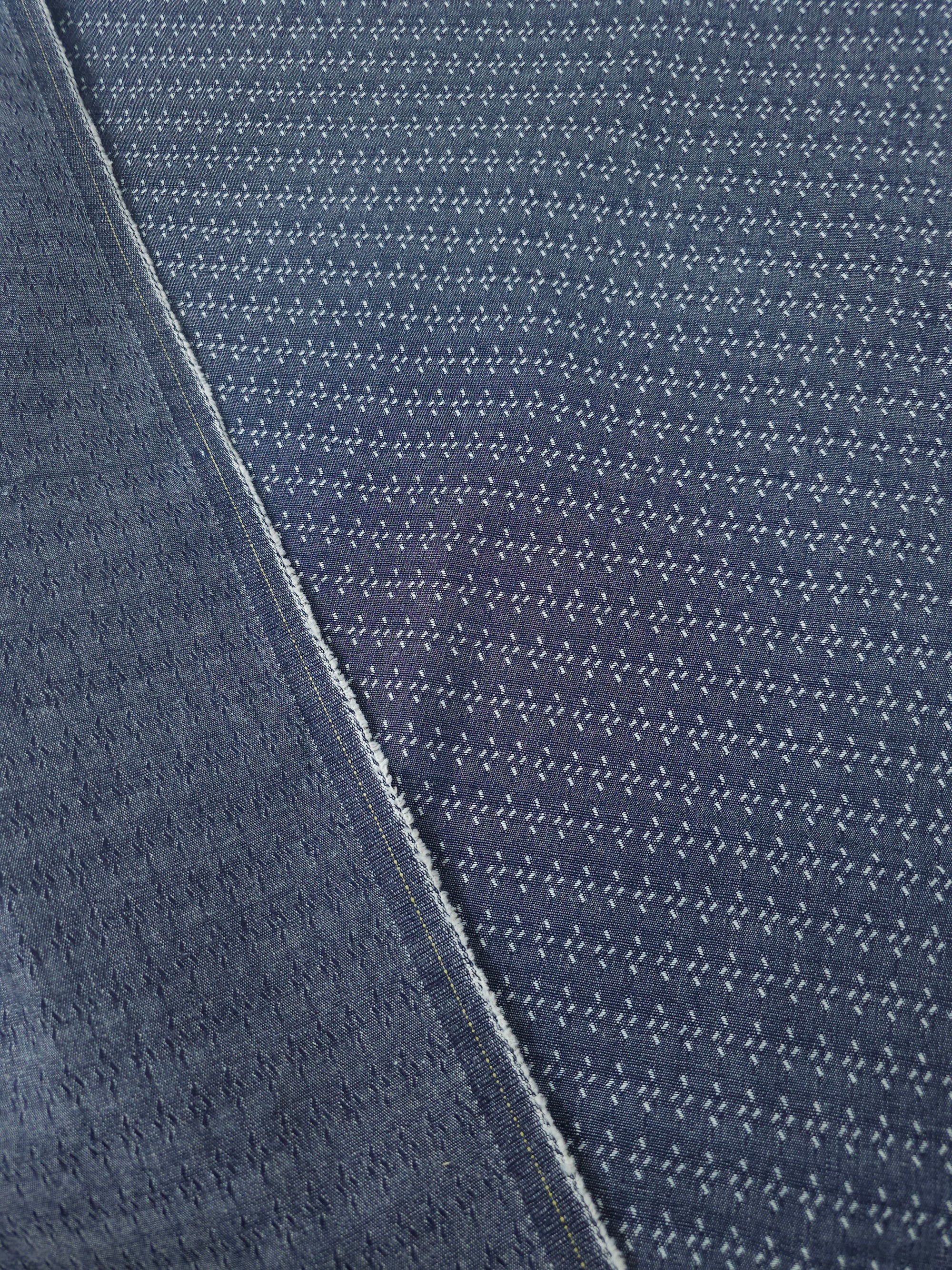 Ditsy Static Geometric Denim