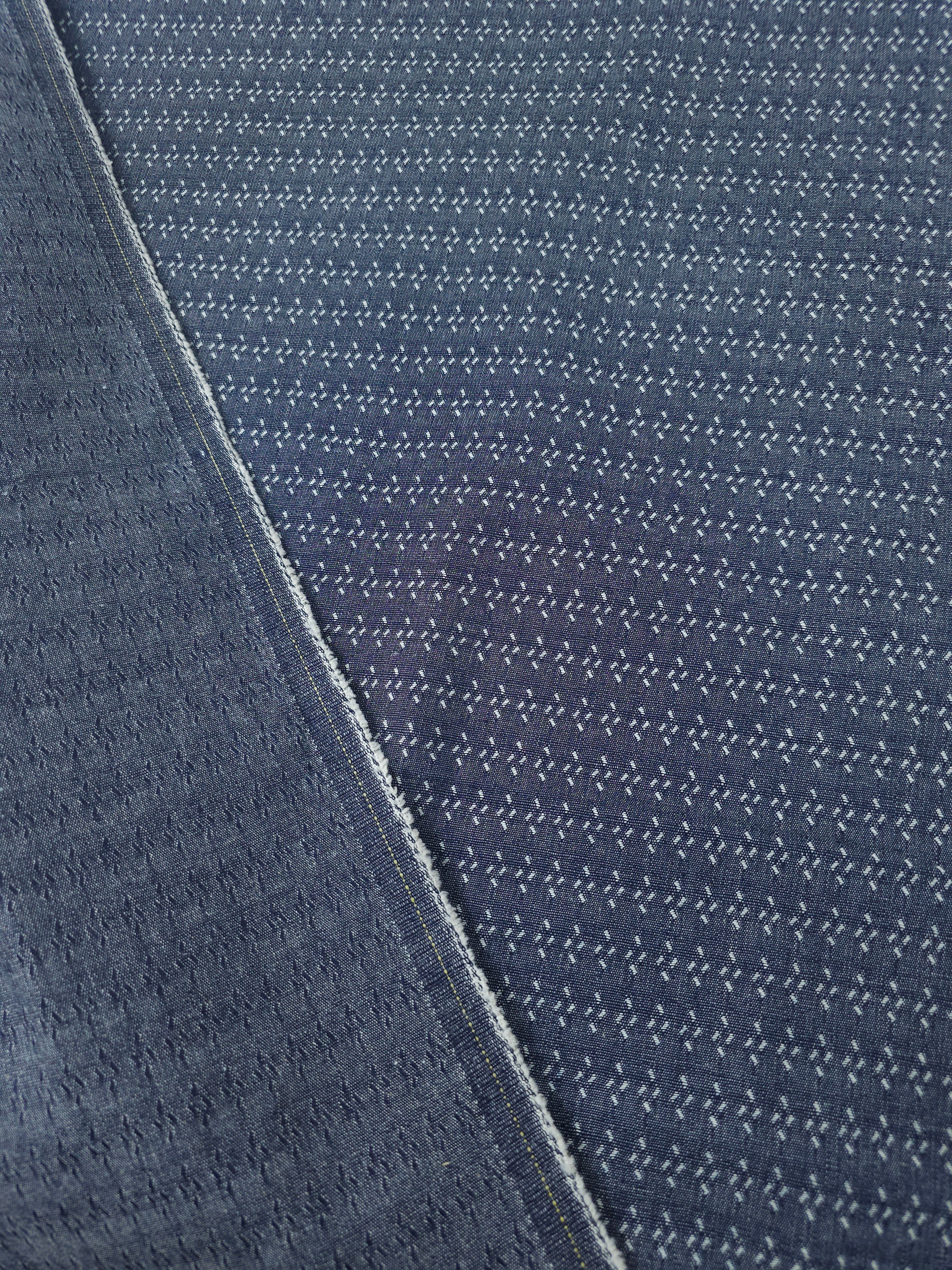 Ditsy Static Geometric Denim