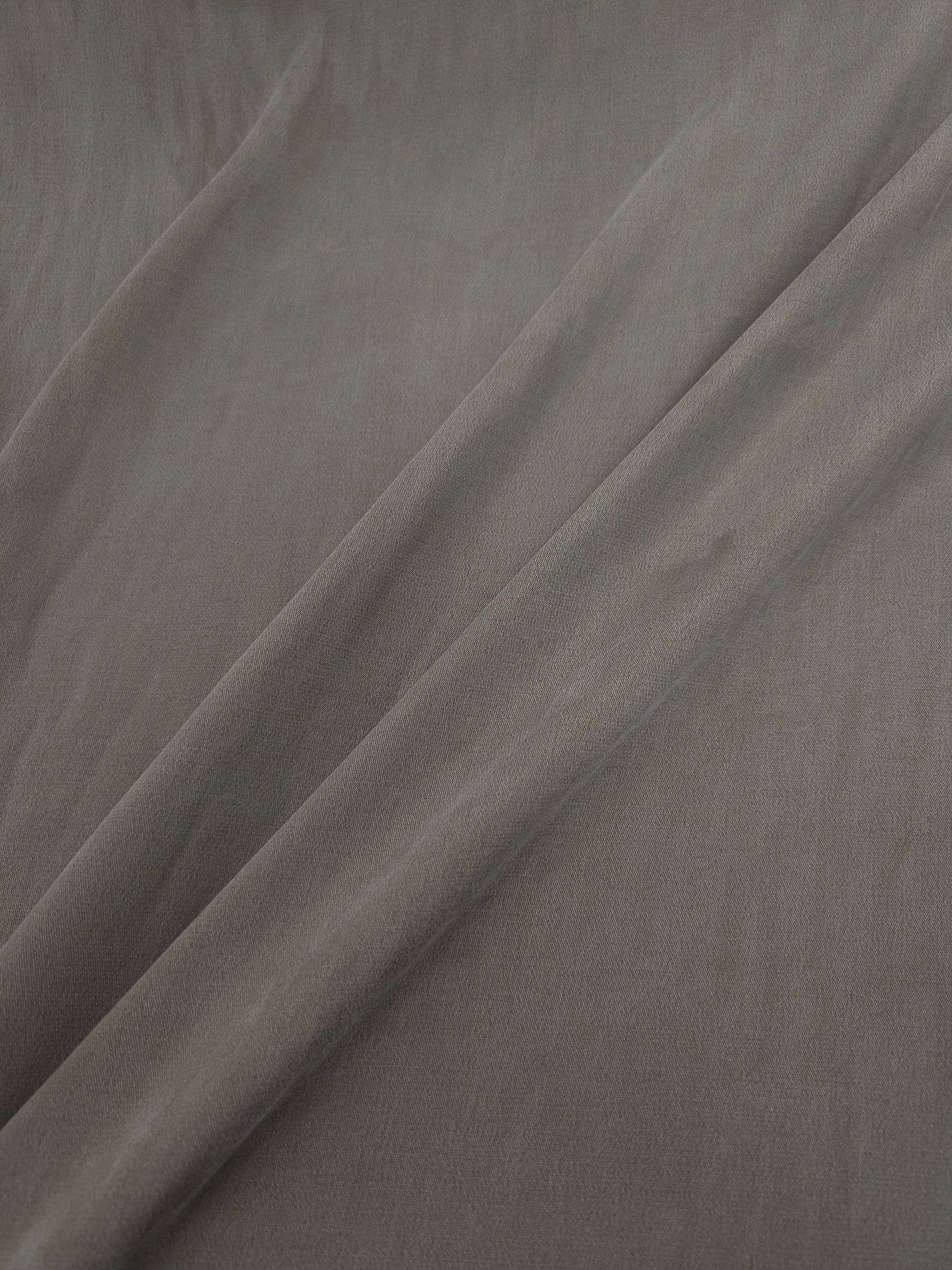 Taupe Sandwashed Cupro Viscose