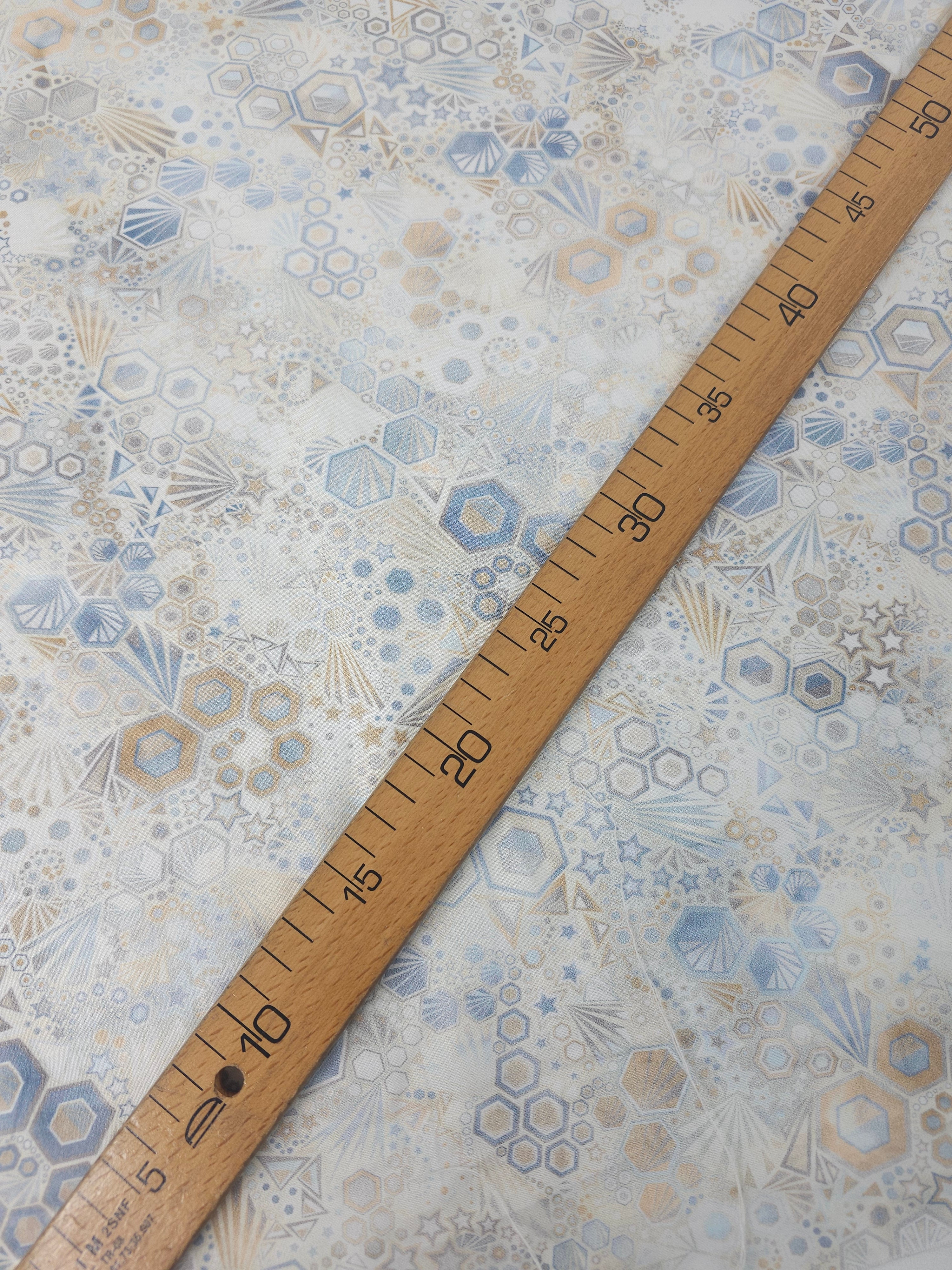Washed White Star Phantasma 100% Cotton - Robert Kaufman
