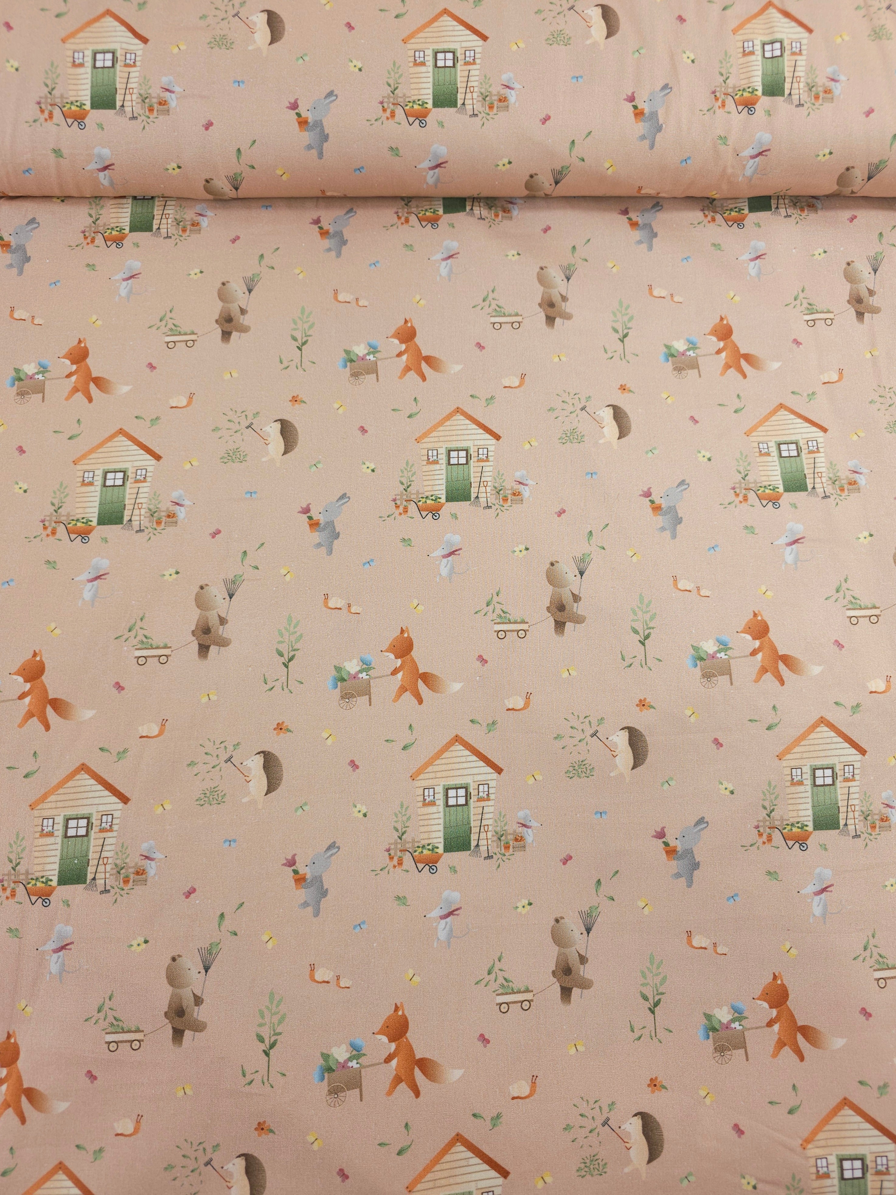 Novelty Gardening Club 100% Cotton 57"