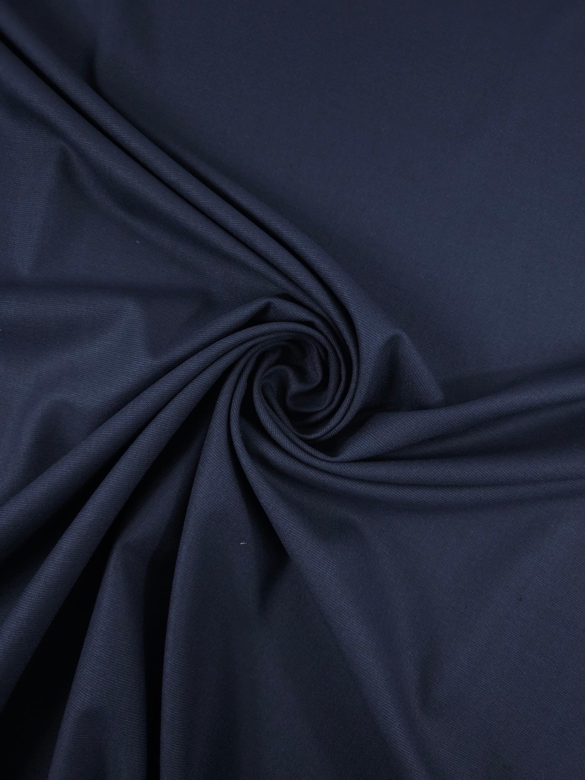 Dark Navy Poly Viscose