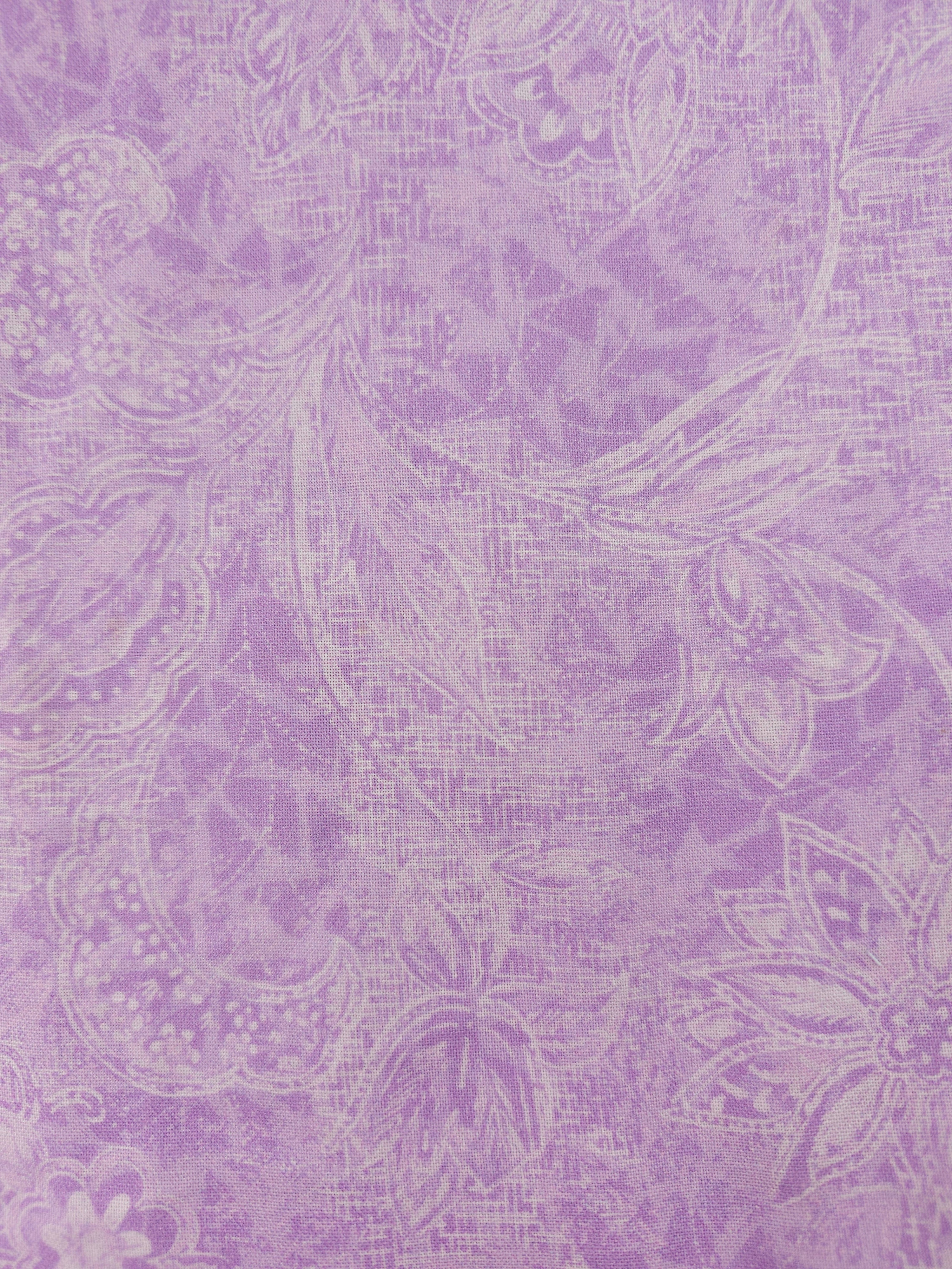 Lilac design Cotton- 2m piece
