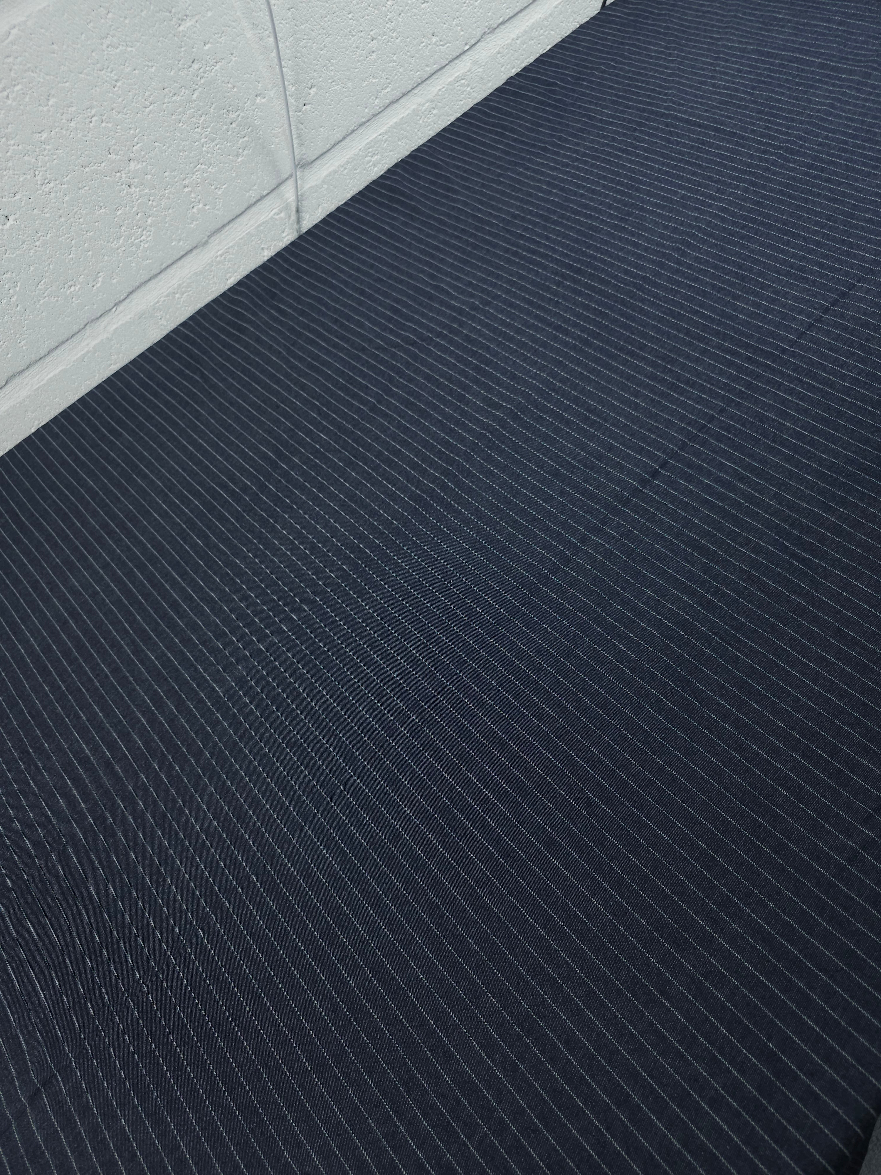Navy Pinstripe Chambray