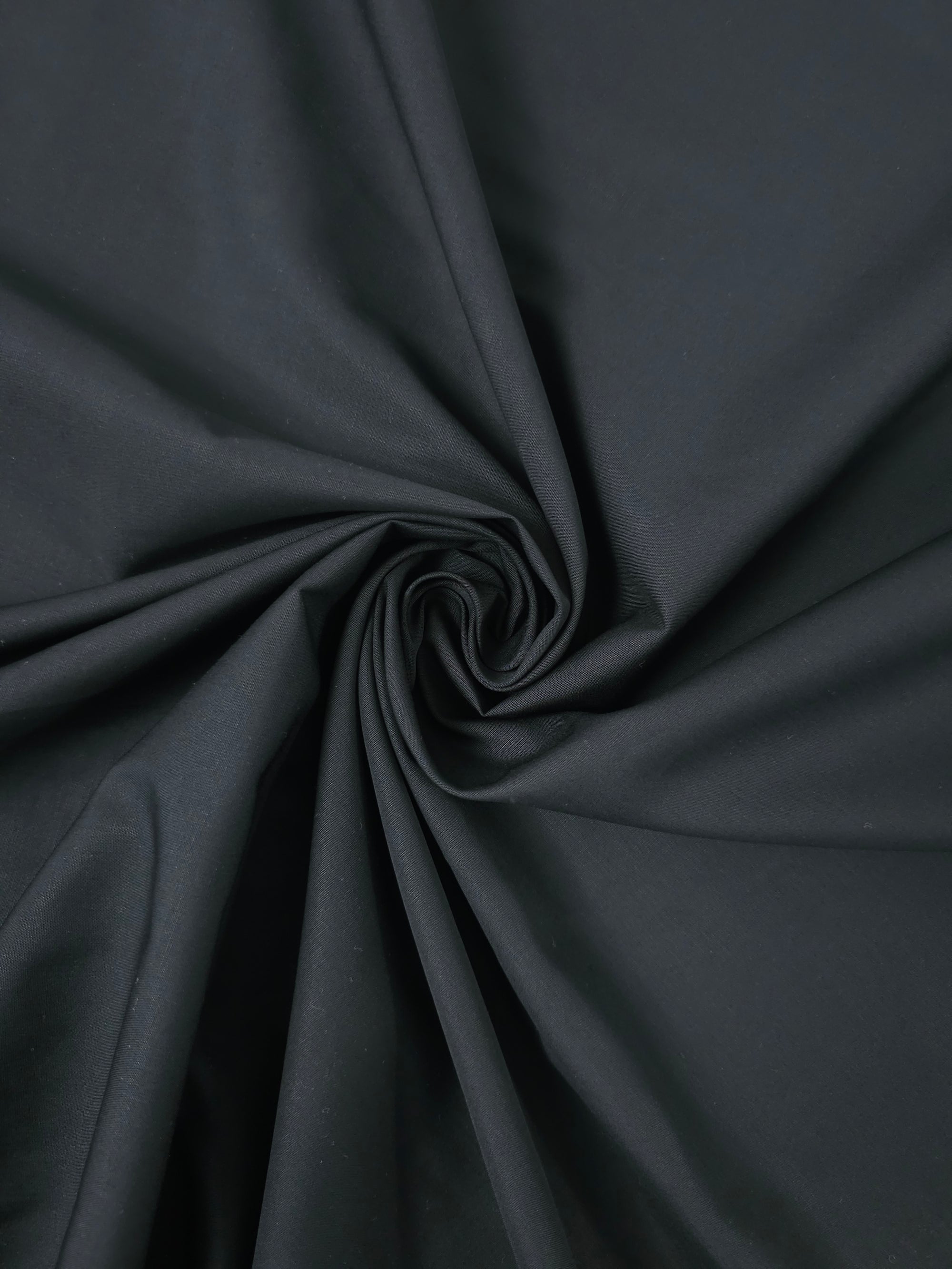 Black Cotton Poplin
