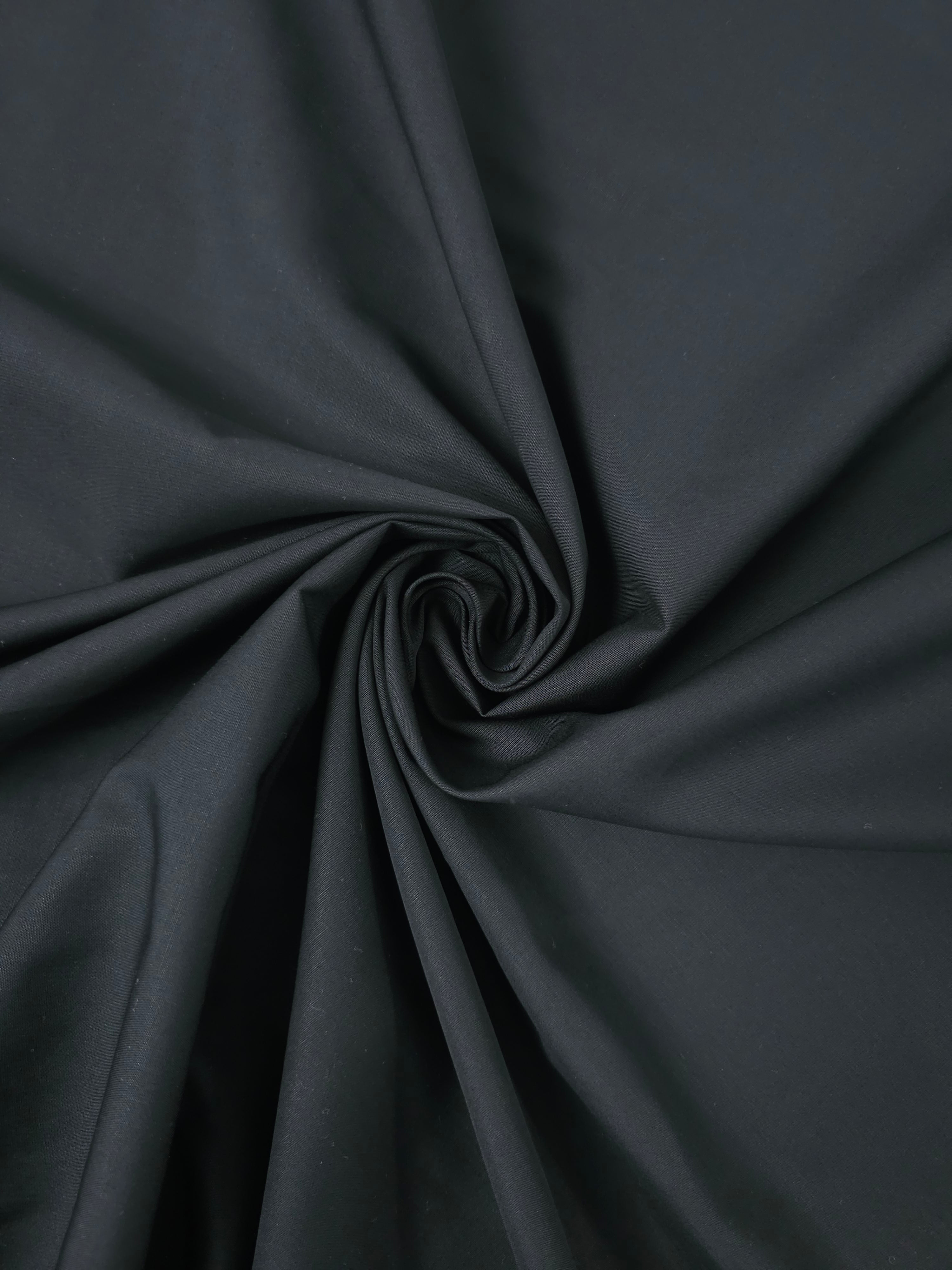 Black Cotton Poplin