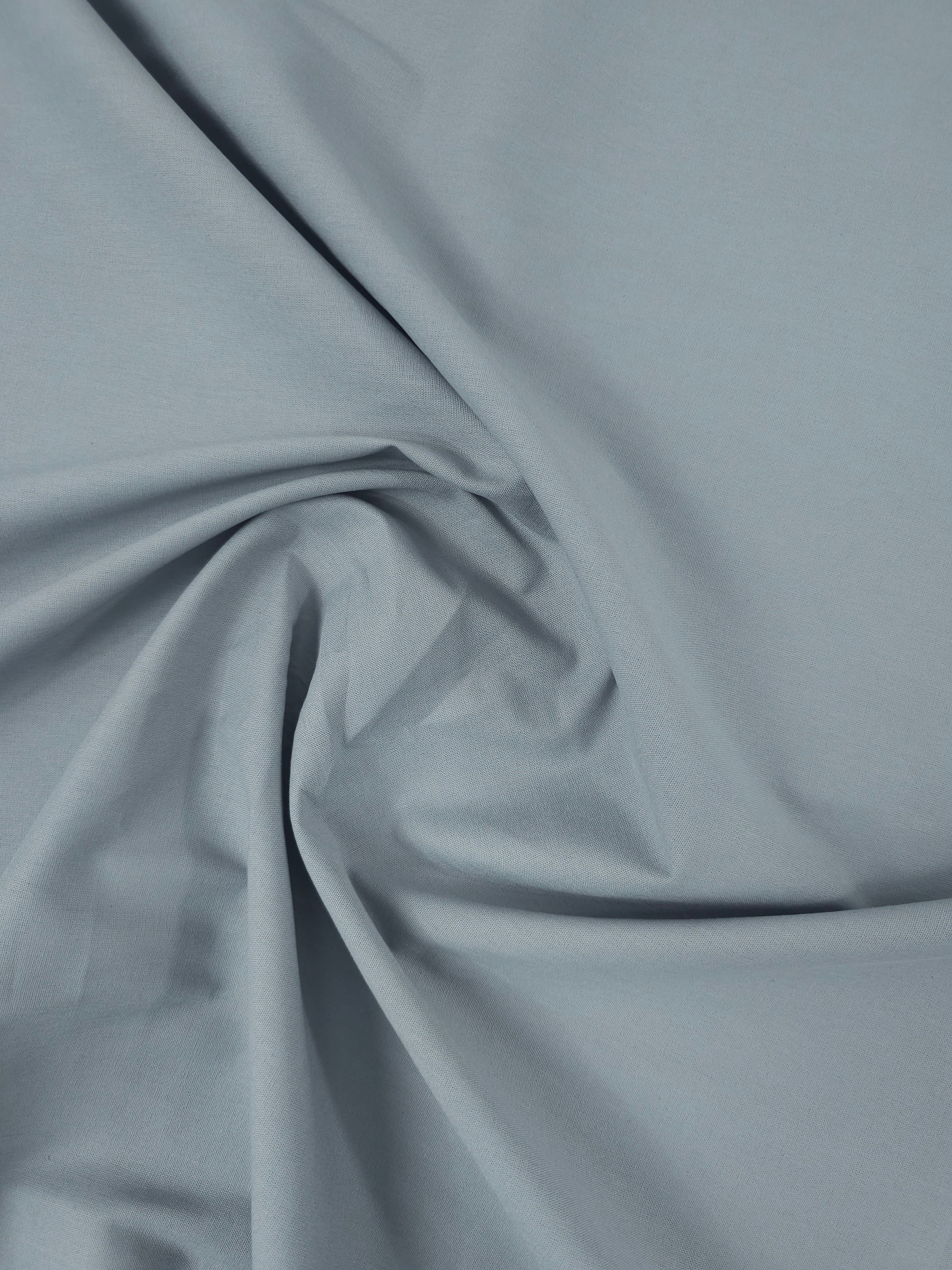 Grey Cotton Poplin