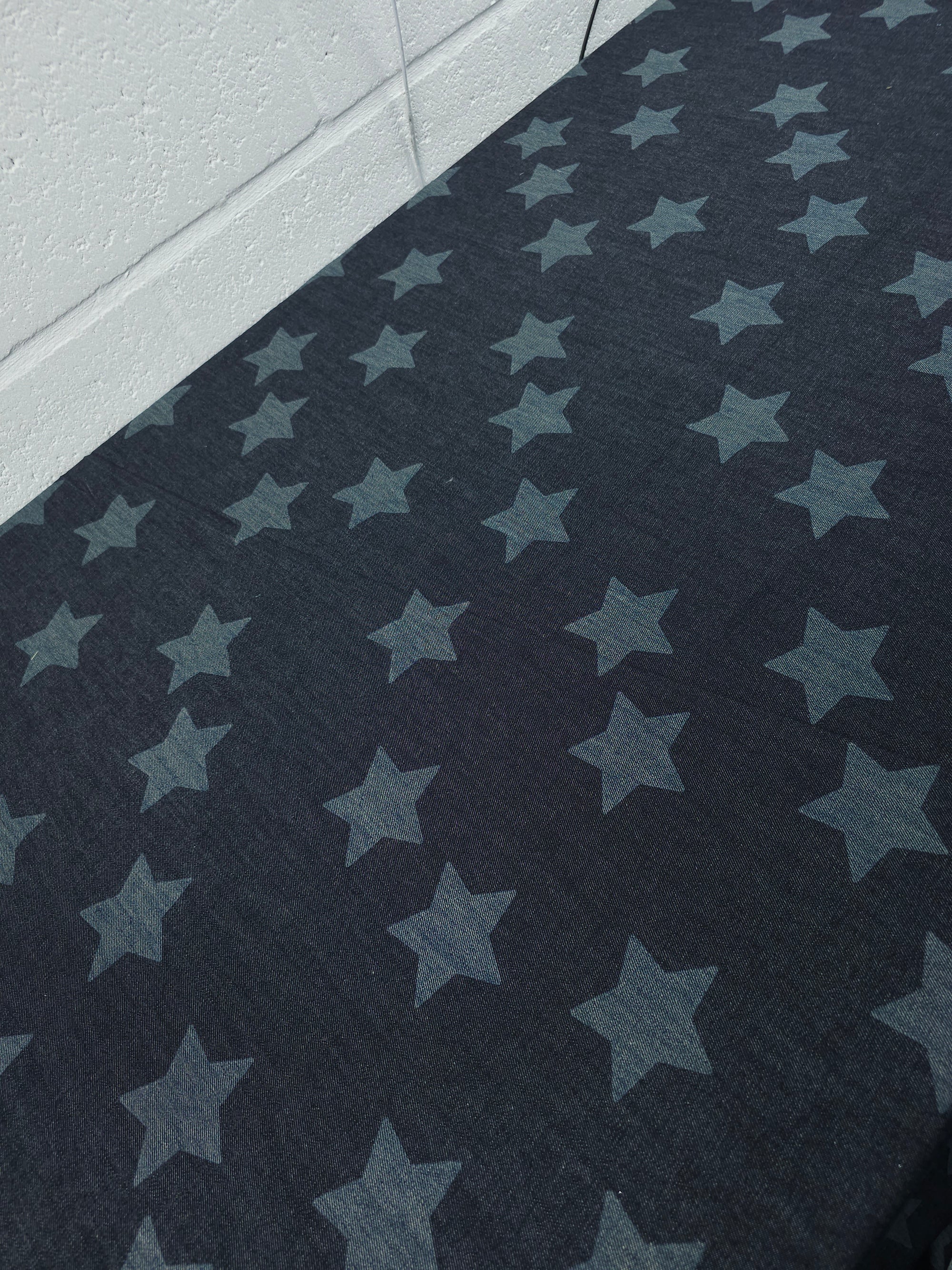 Abstract Irregular Star Denim