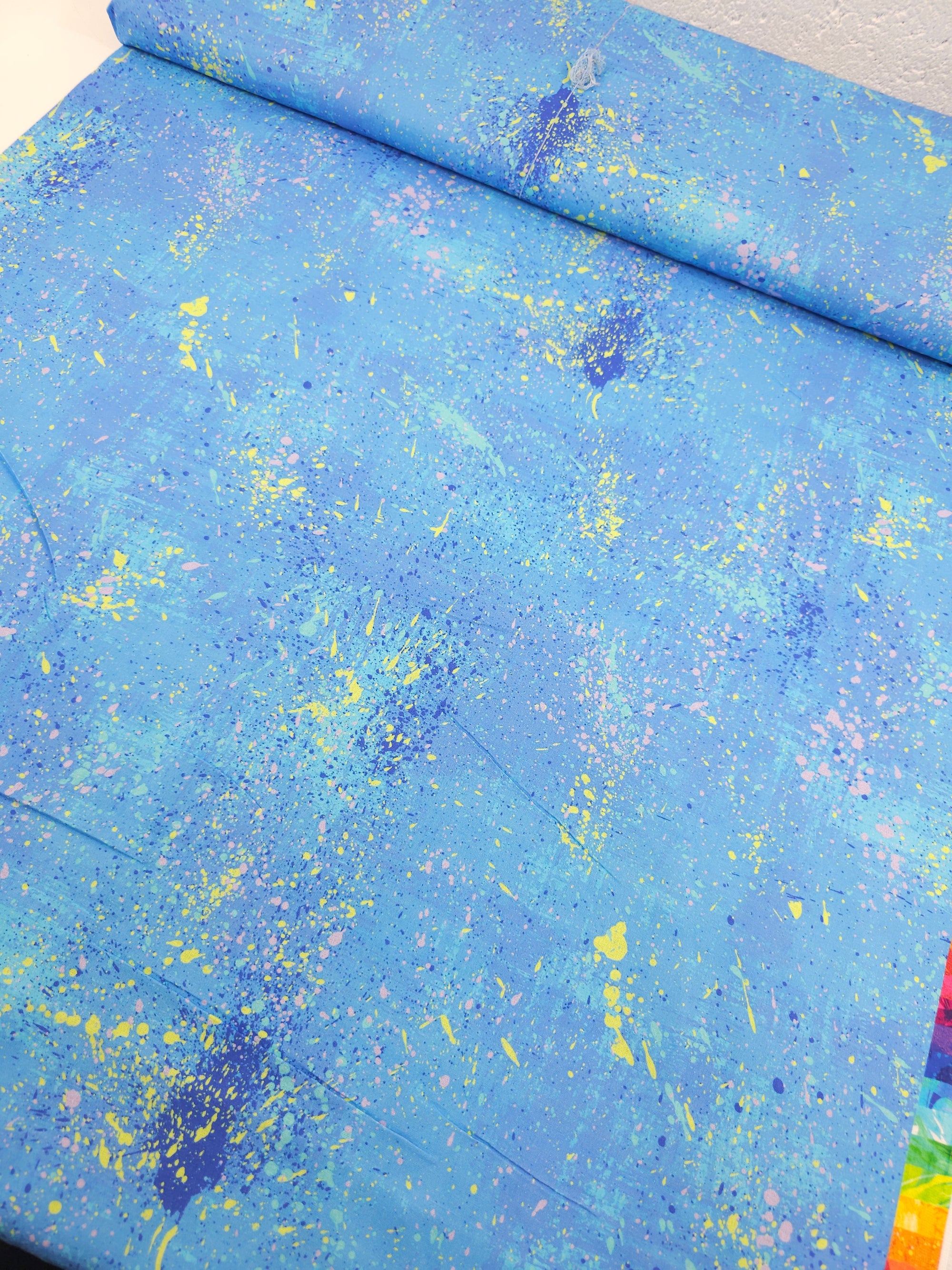 Paint Splatter 100% Cotton 106" - Robert Kaufman *EXTRA WIDE*