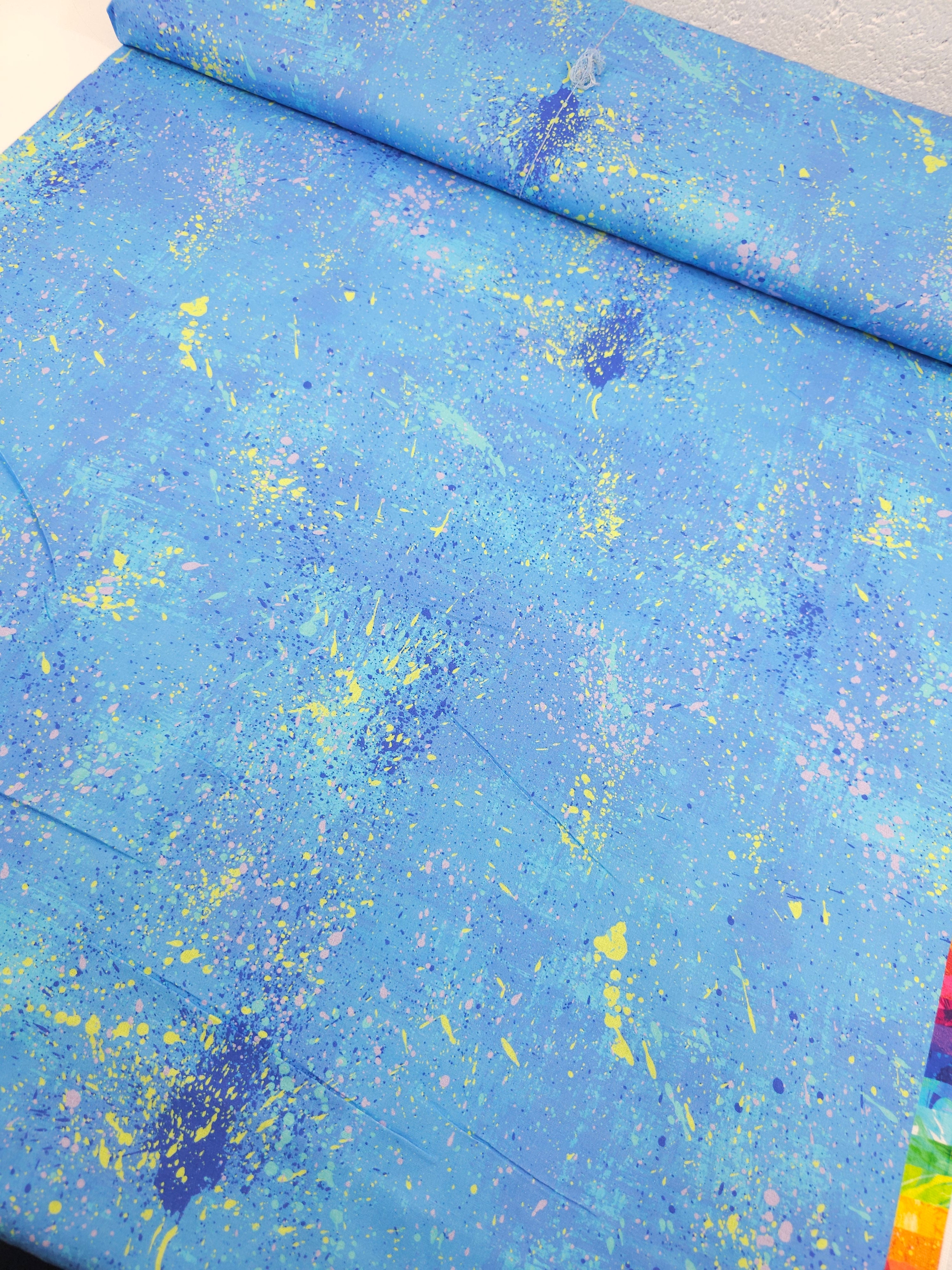 Paint Splatter 100% Cotton 106" - Robert Kaufman *EXTRA WIDE*