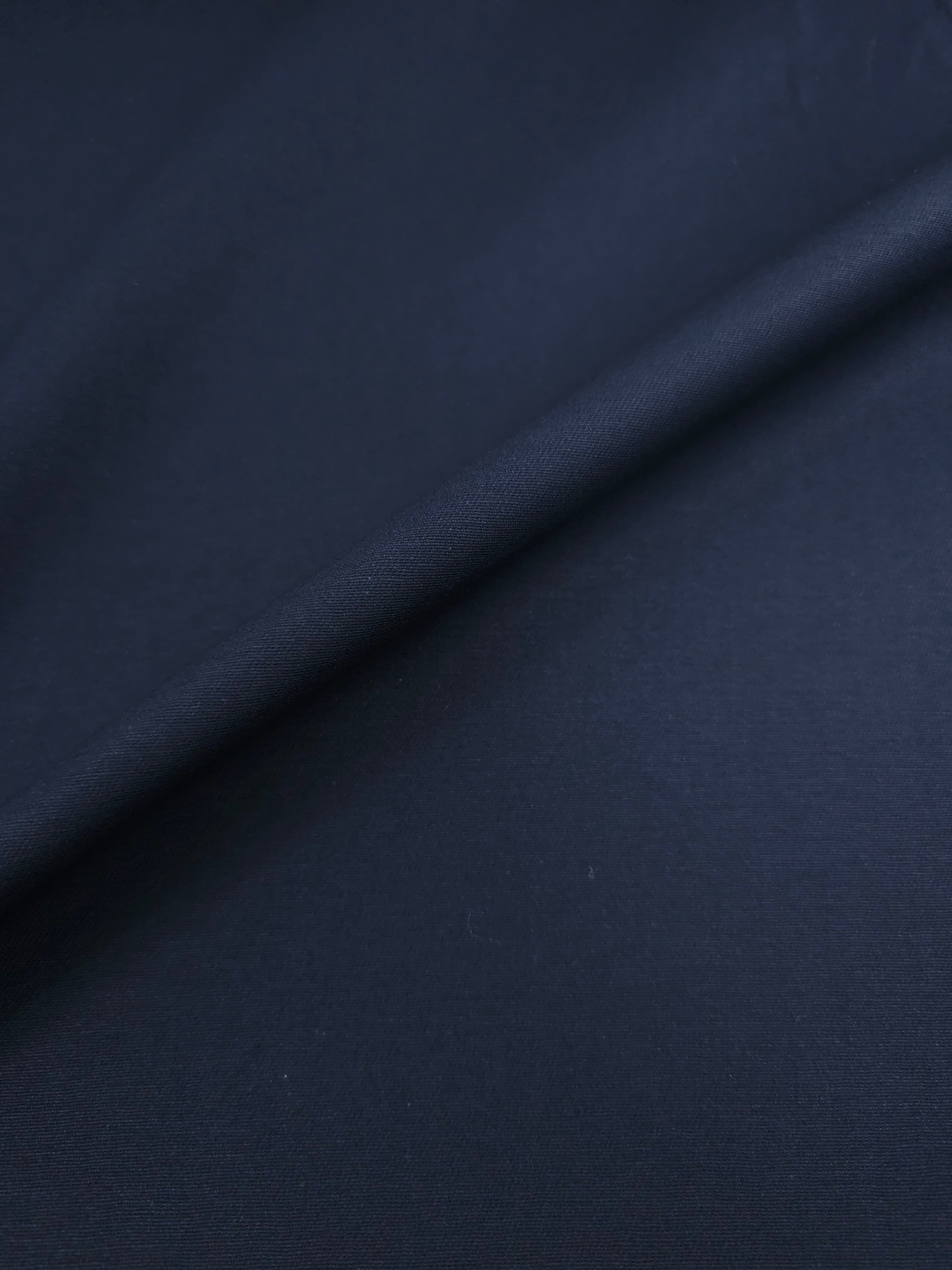 Dark Navy Mediumweight Cotton Twill
