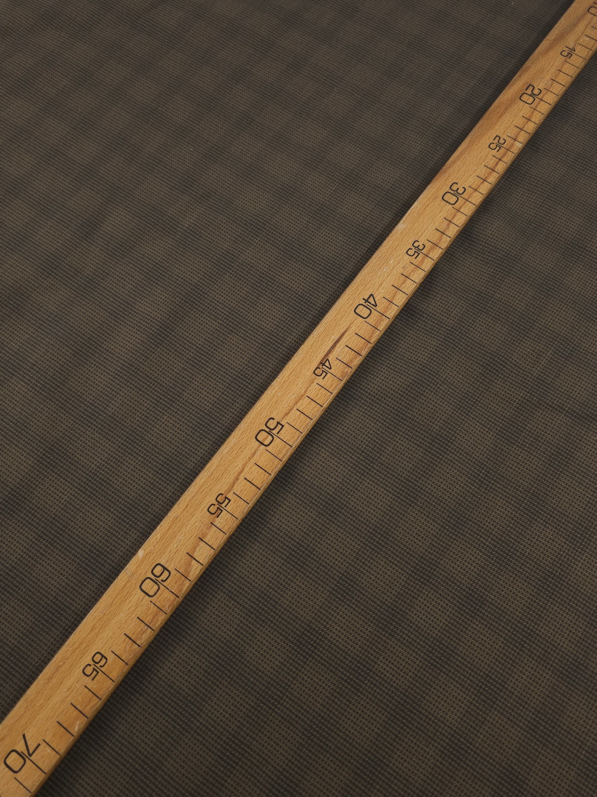 Moss Brown Blur Check Denim