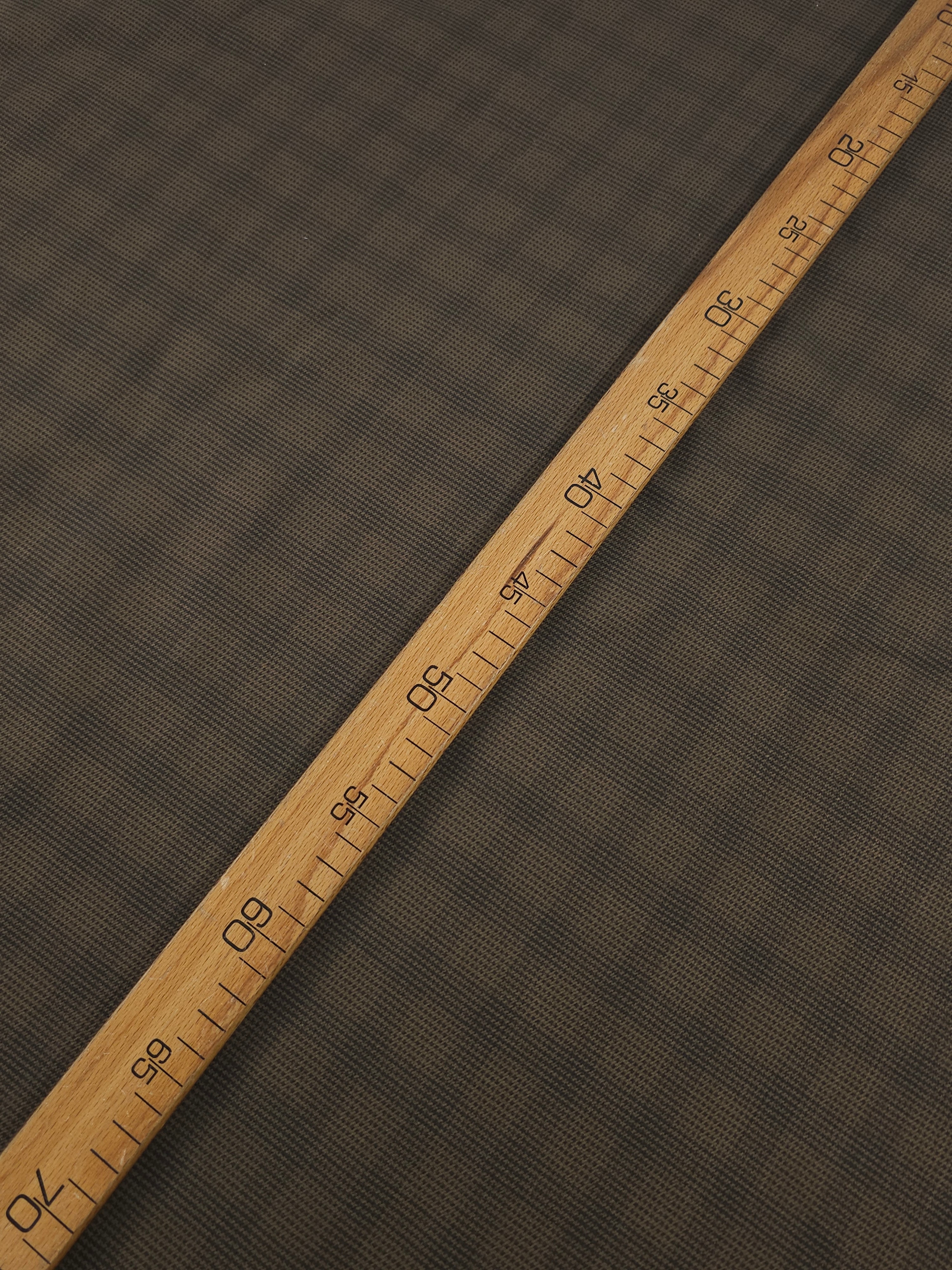Moss Brown Blur Check Denim