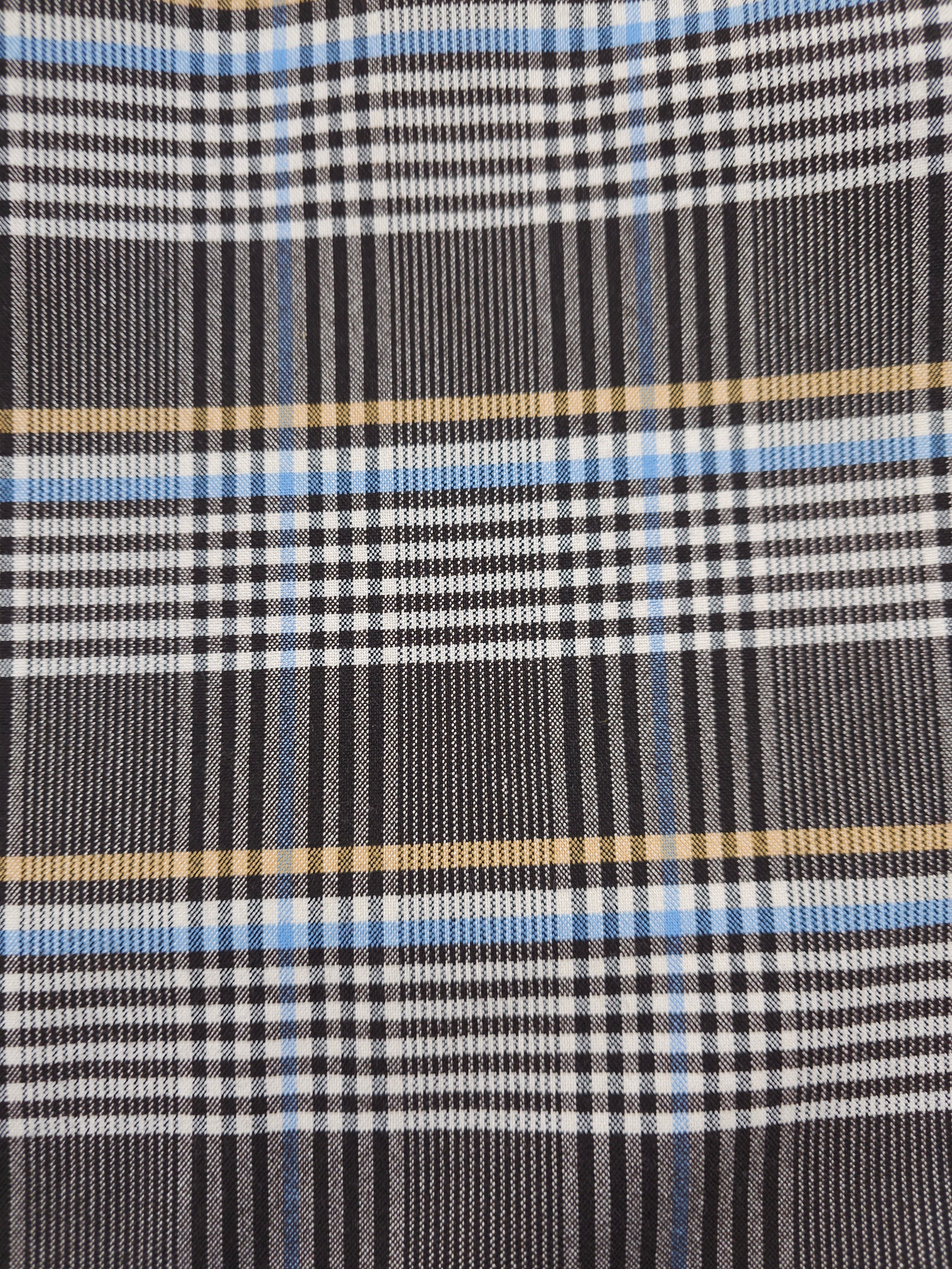 Brown Urban Plaid Check Pily Suiting - 1.9m Piece