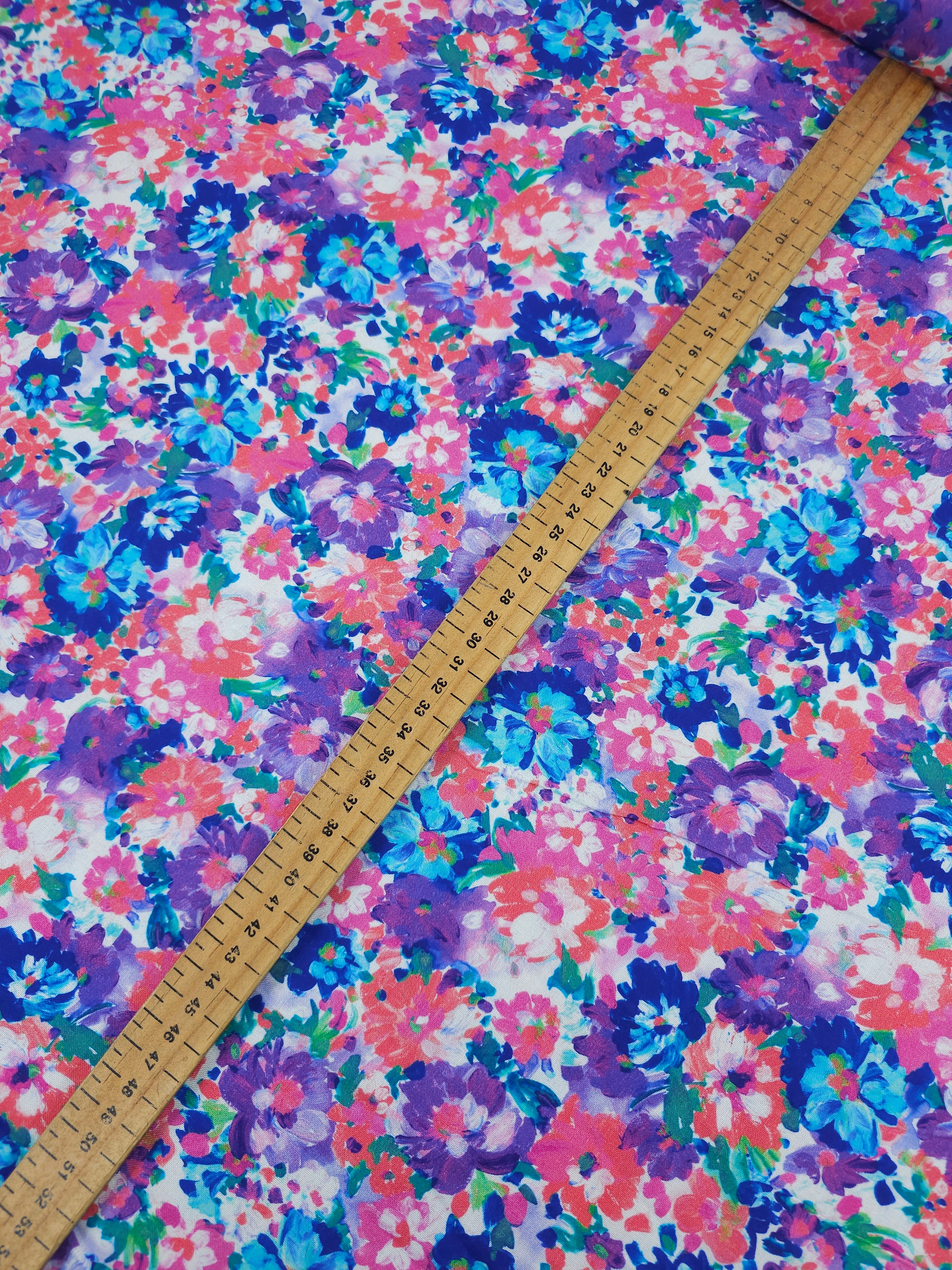 Pink/Purple Petal Valley 100% Cotton 108" - Robert Kaufman *EXTRA WIDE*