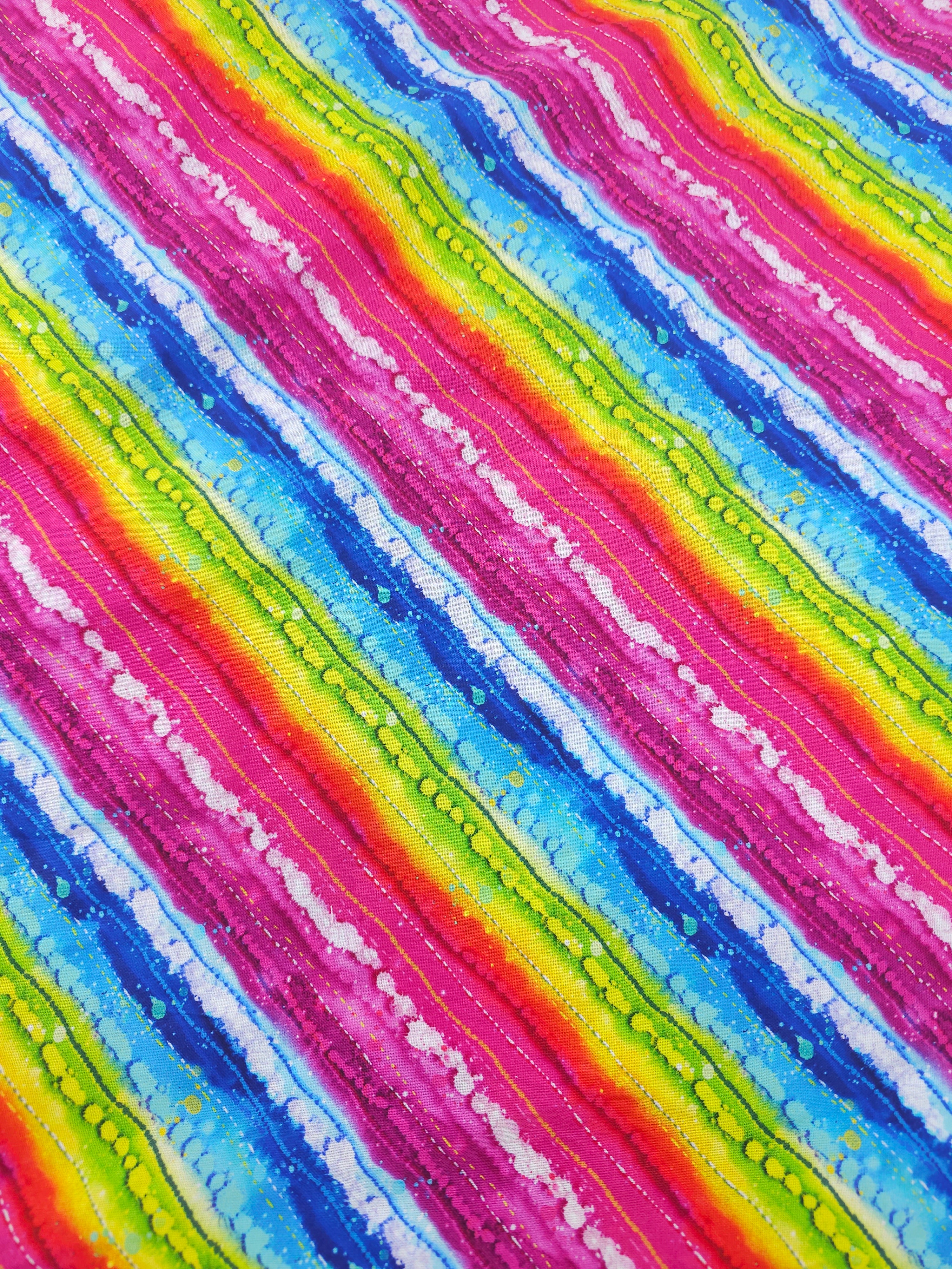 Rainbow stripe Cotton- 2.9m piece