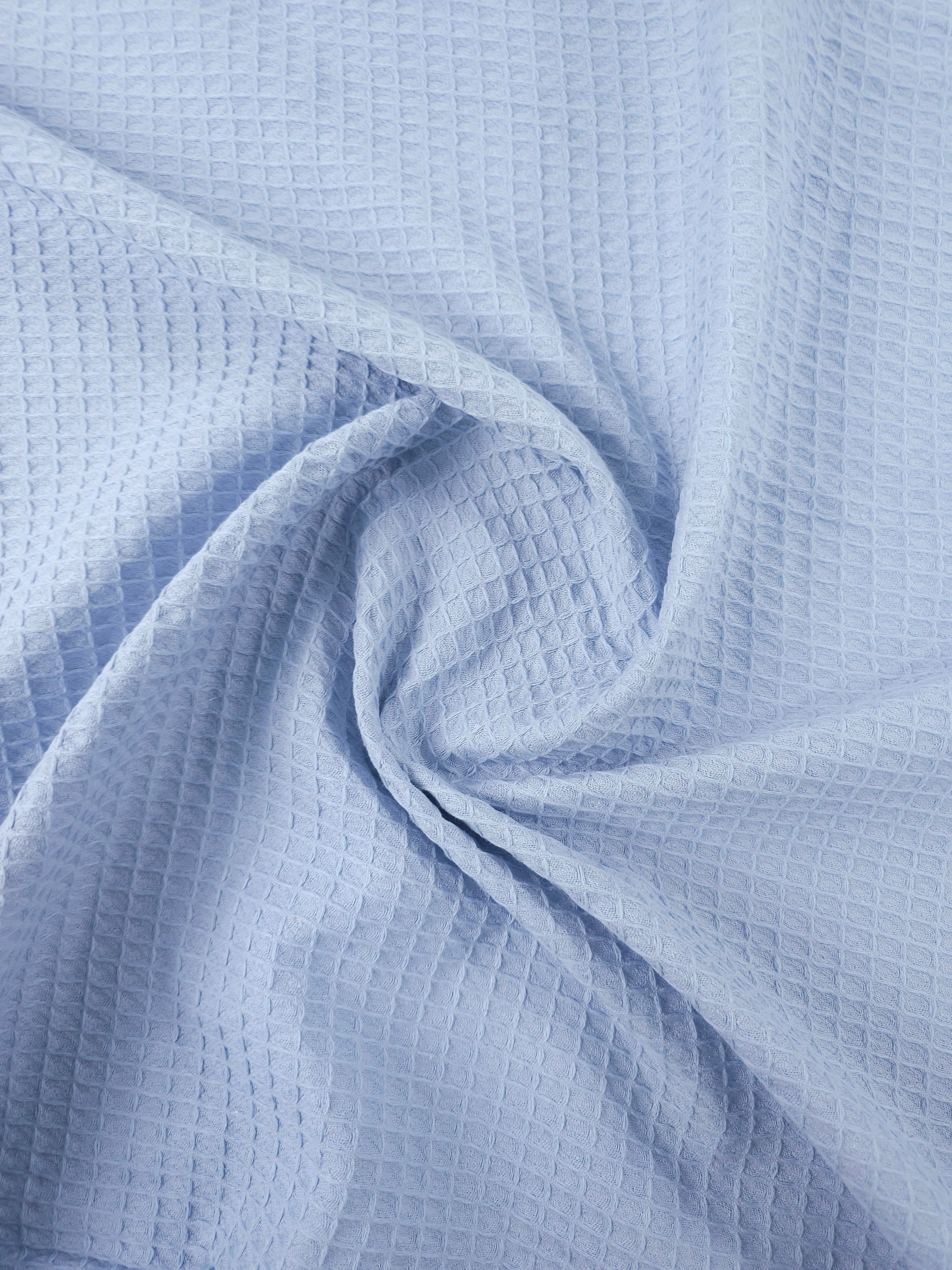 Baby Blue Waffle Cotton *EXTRA WIDE*