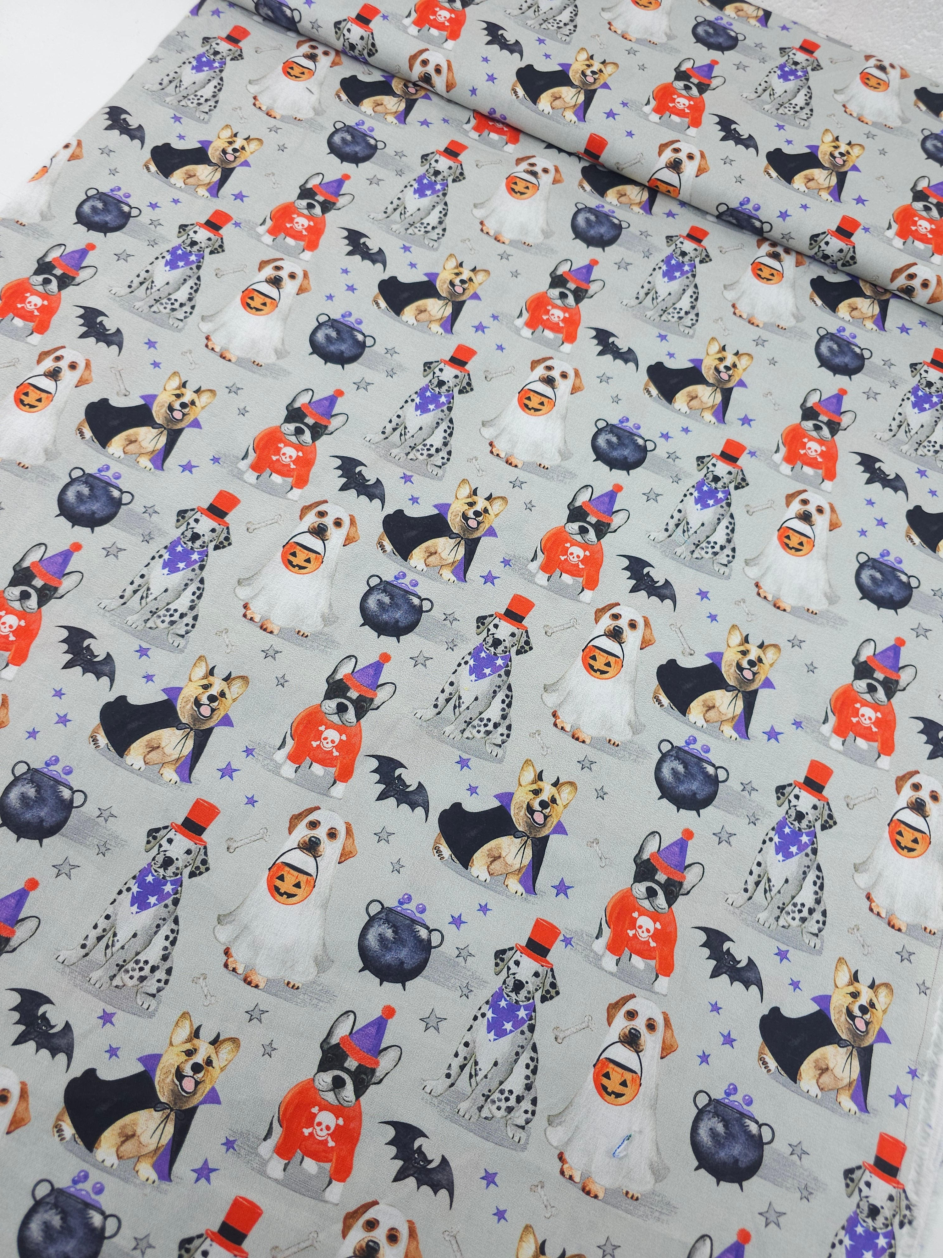 Halloween Dogs In Costume 100% Cotton - Joann