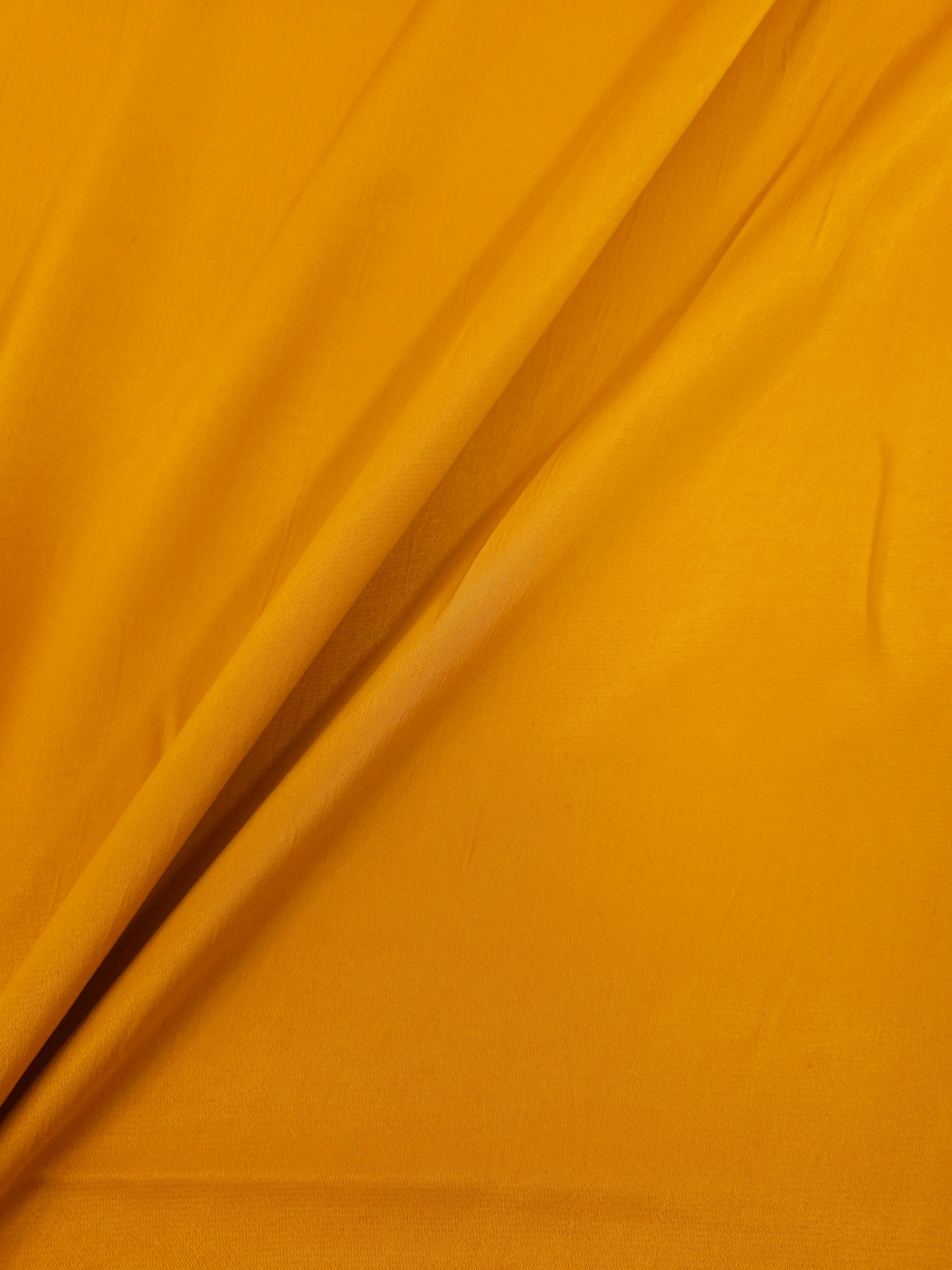 Antique Yellow Gold Crepe Backed Viscose Satin
