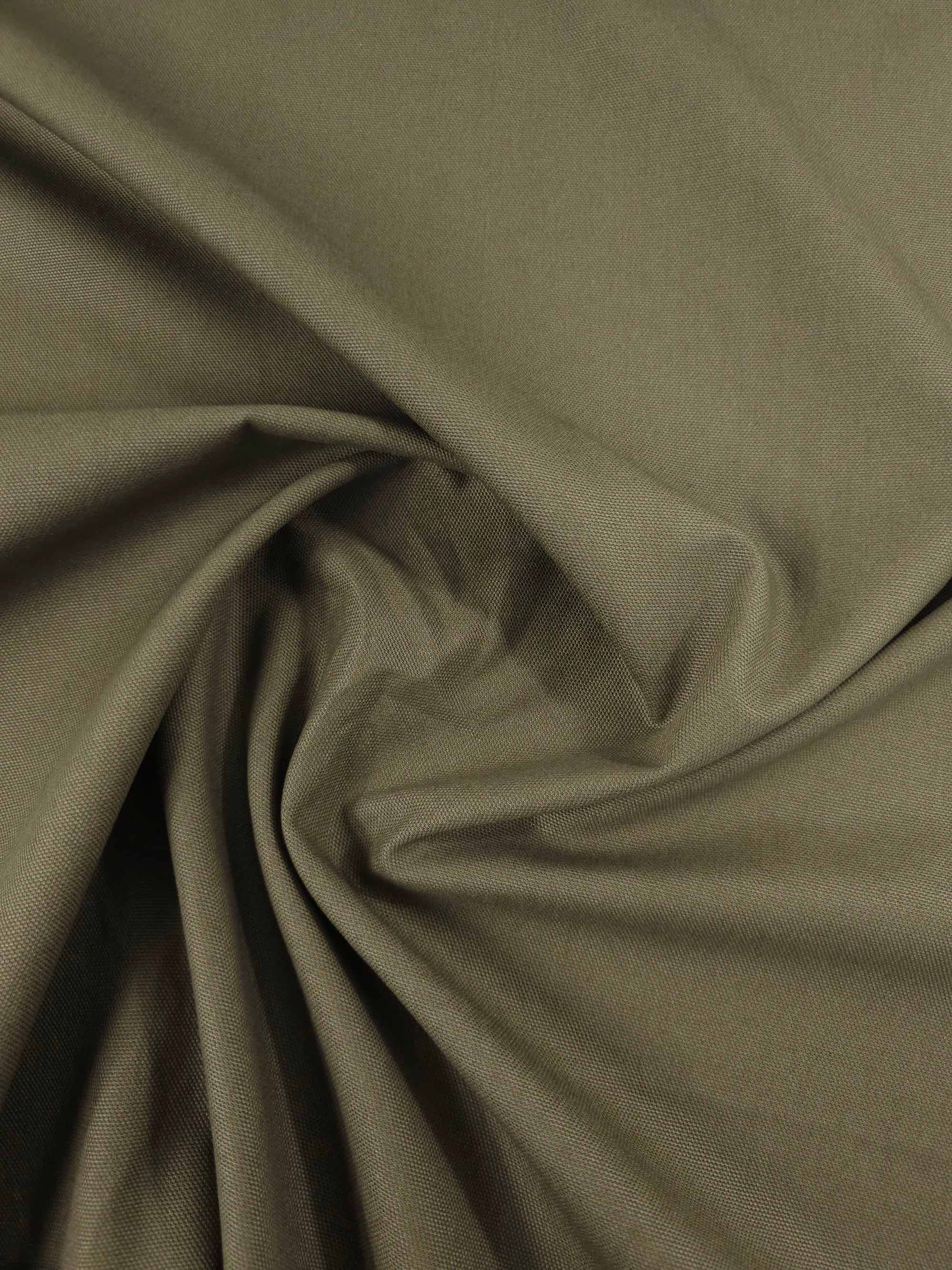 Moss Khaki Cotton Canvas