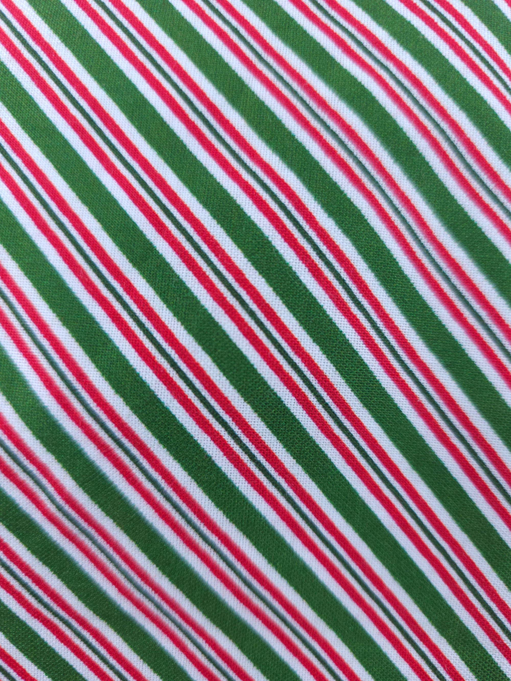 Thick candycane striped Cotton- 4m piece