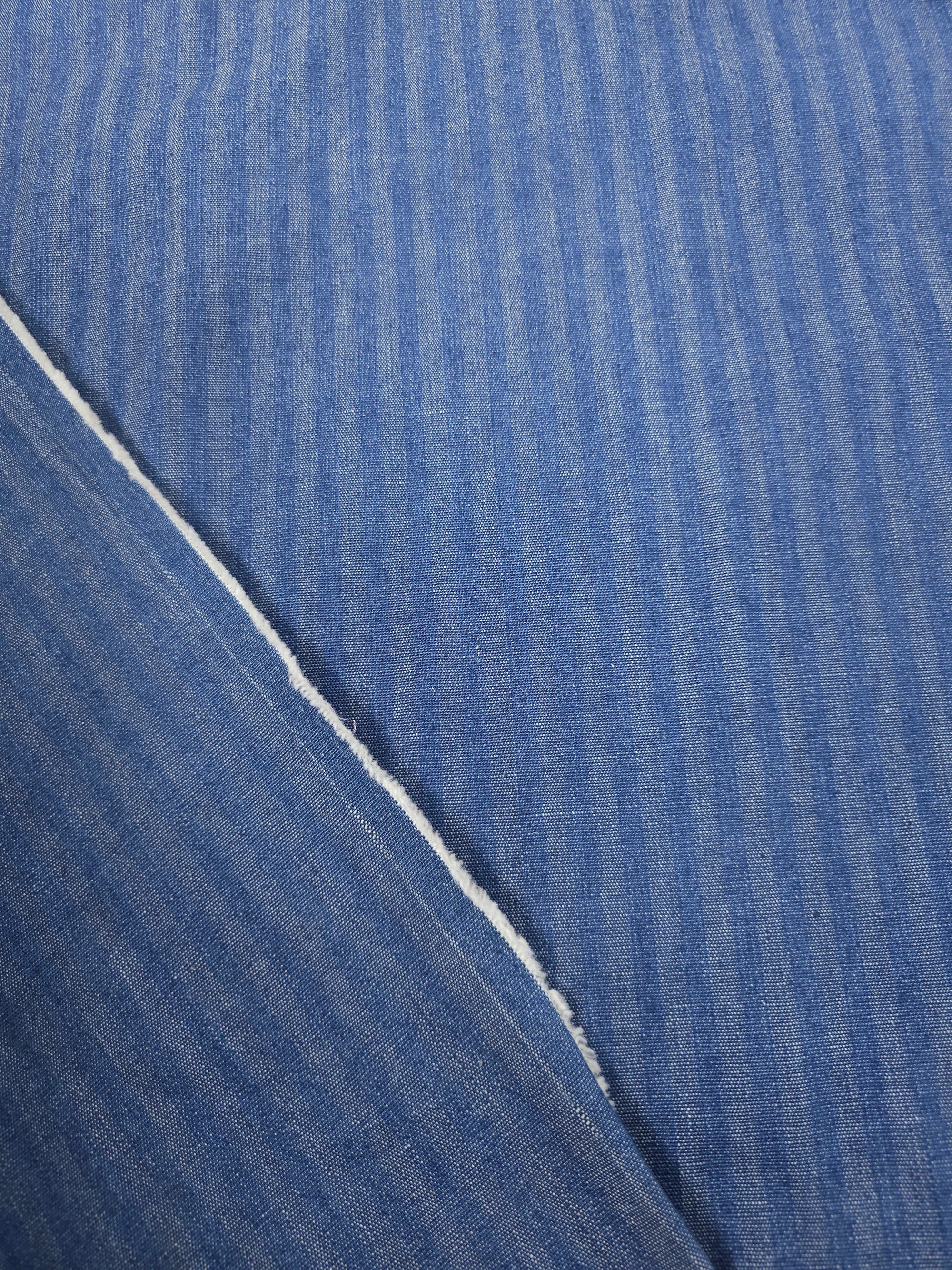 Blue Washed Stripe Denim