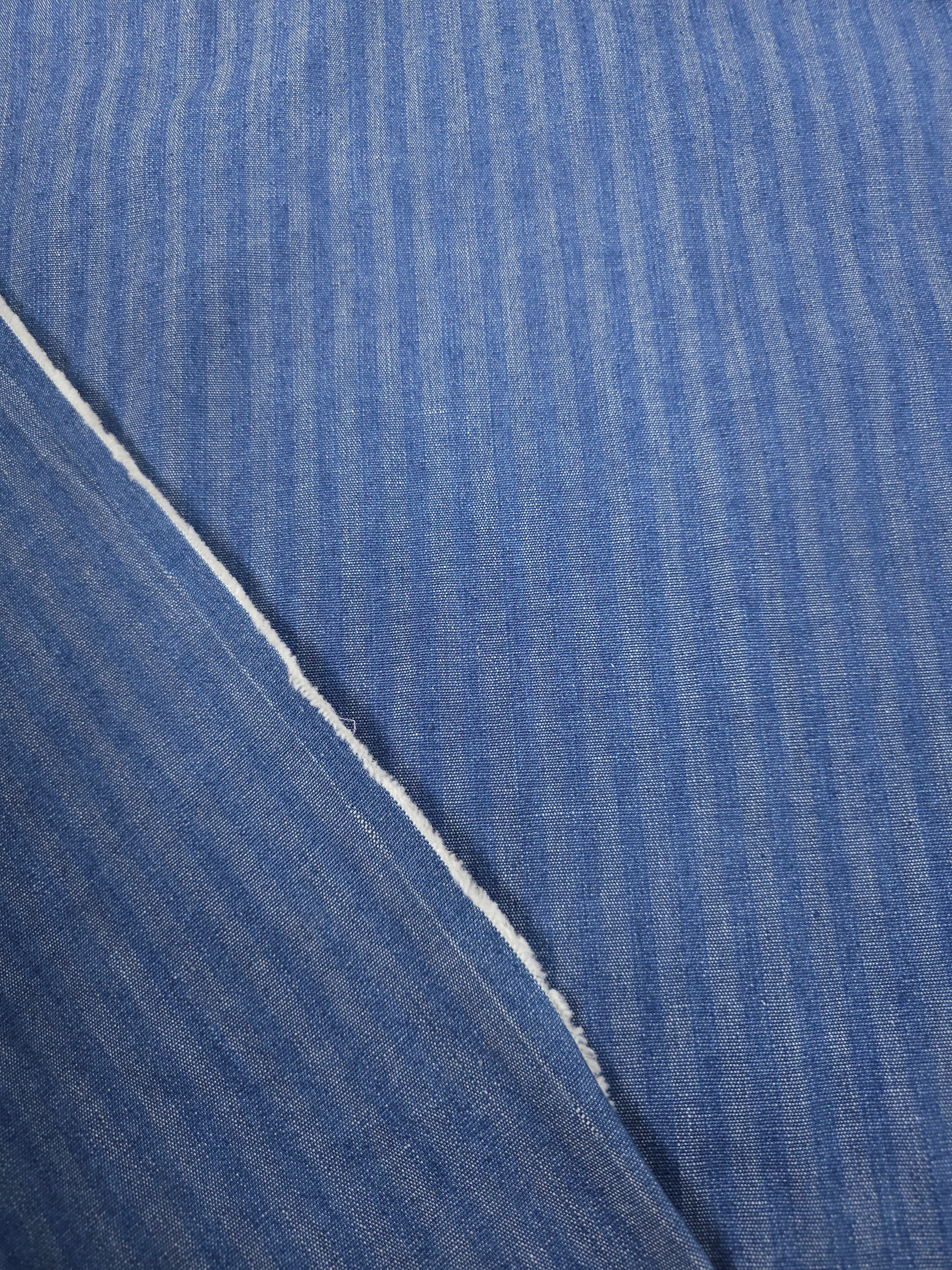 Blue Washed Stripe Denim