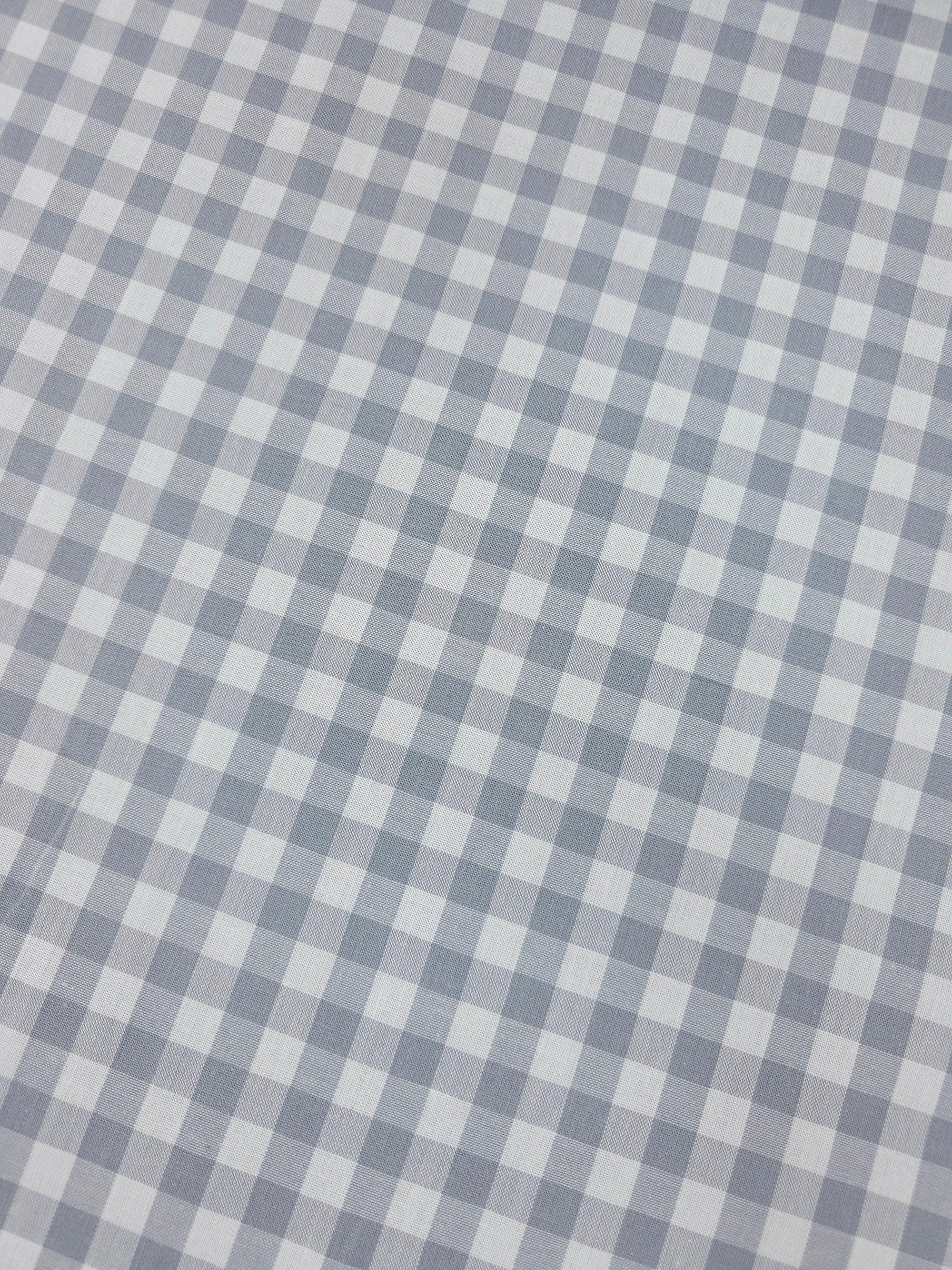 Grey Gingham 100% Cotton 114" *EXTRA WIDE*