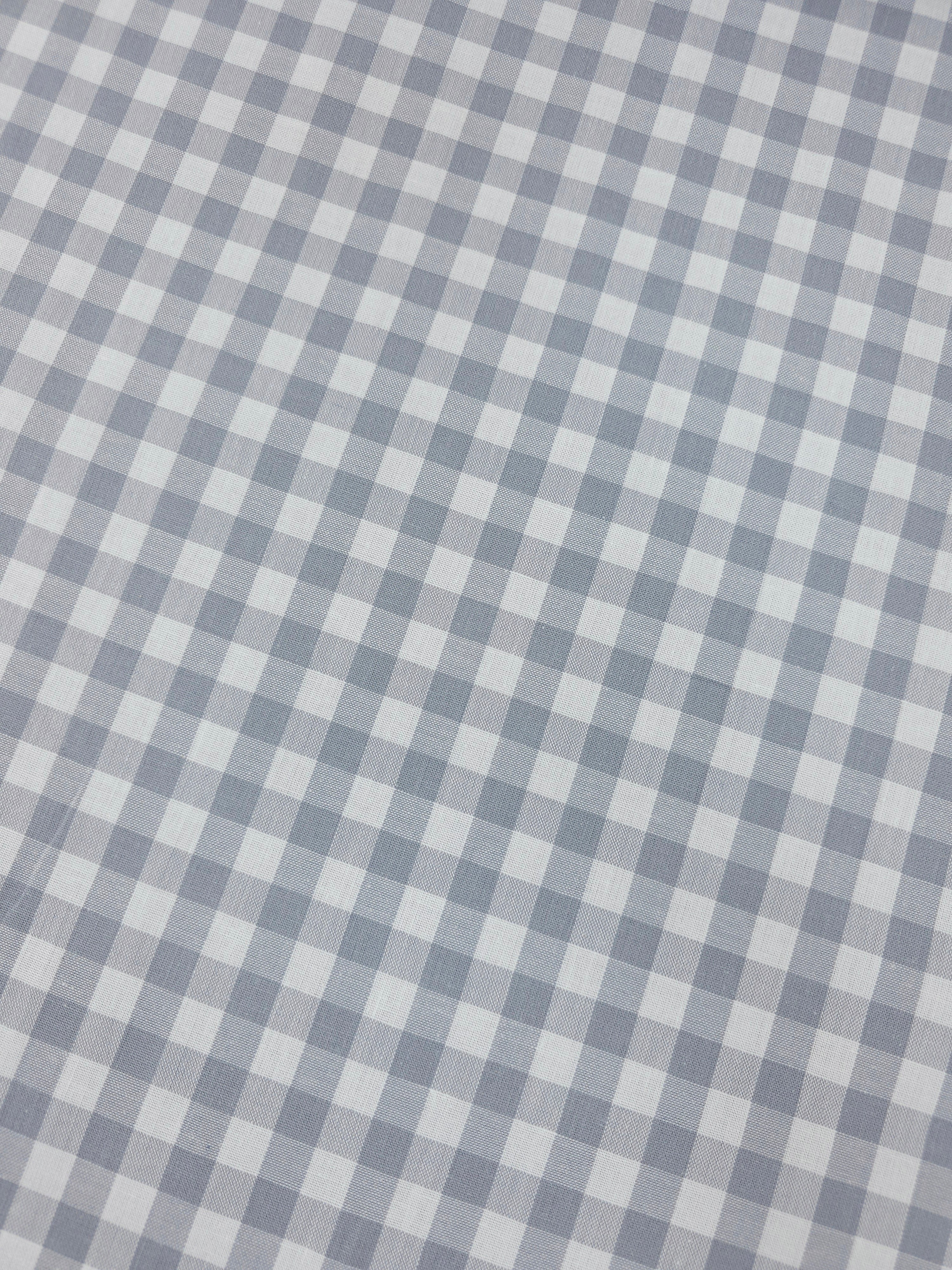 Grey Gingham 100% Cotton 114" *EXTRA WIDE*
