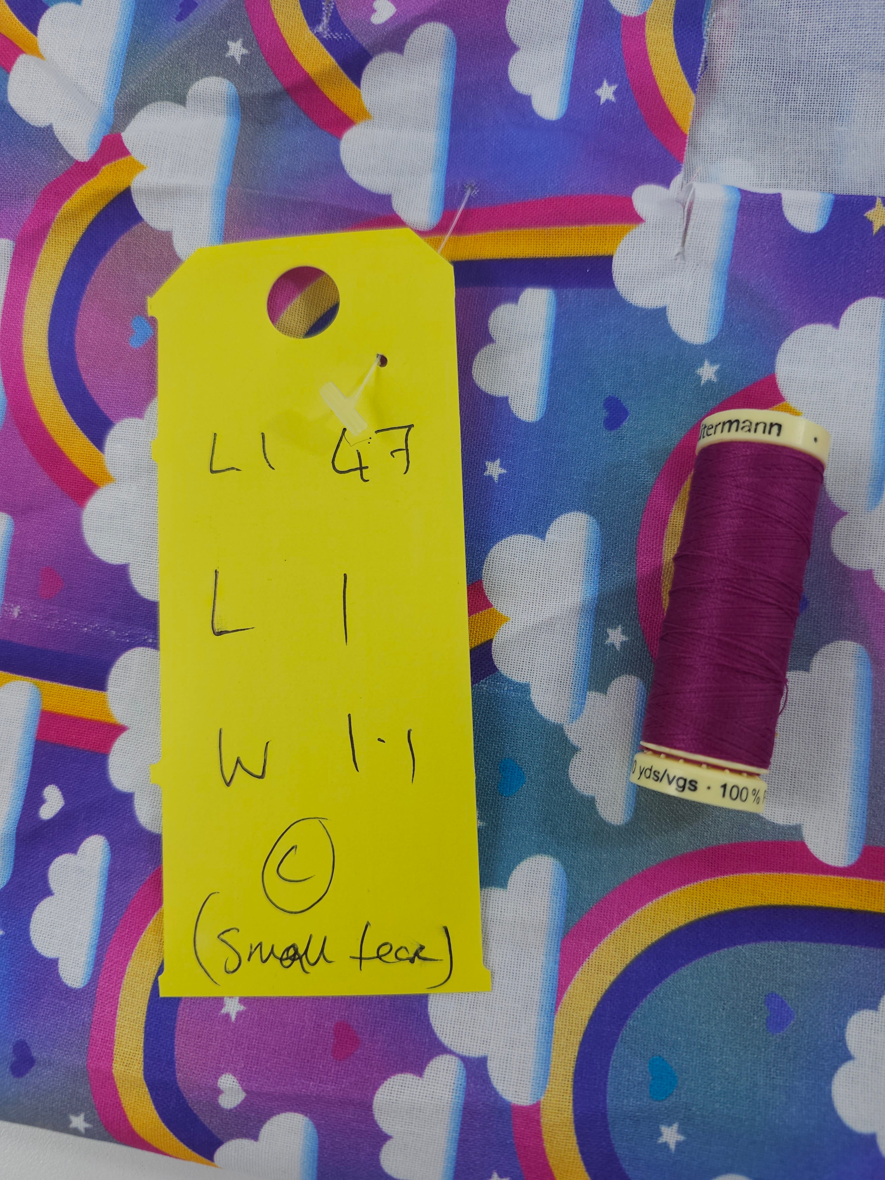 Galaxy rainbow Cotton- 1m piece