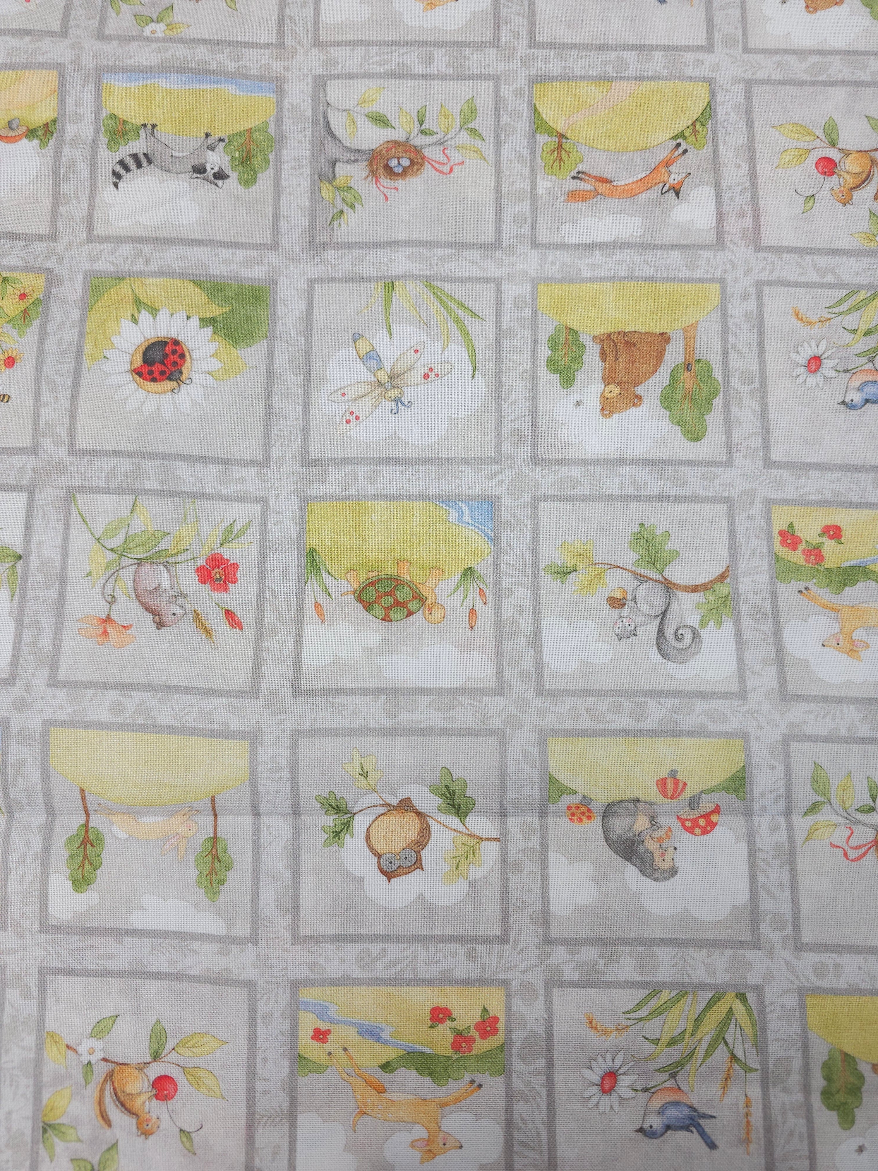 Woodland Animal Frames 100% Cotton