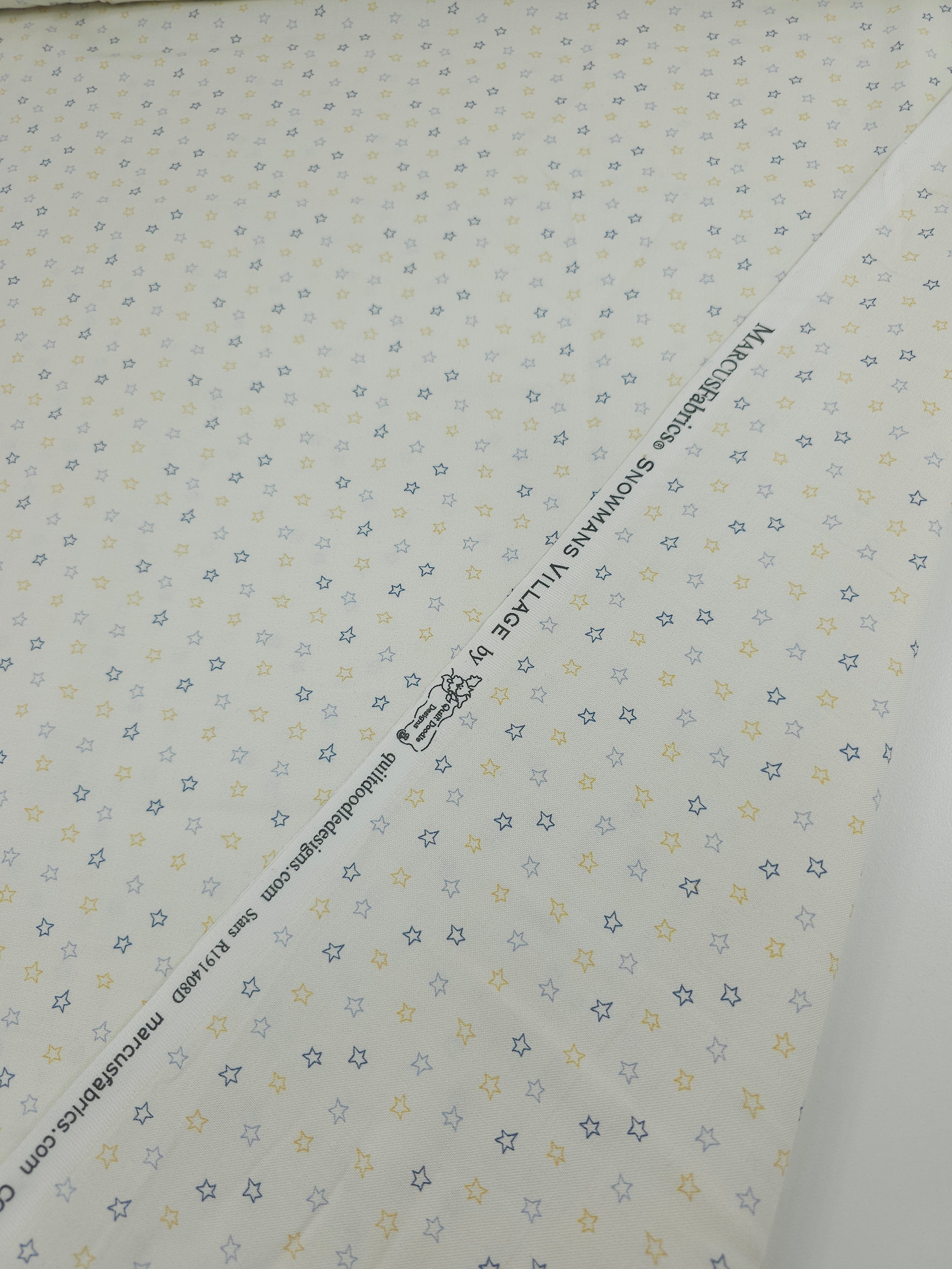 Cream Ditsy Stars 100% Cotton