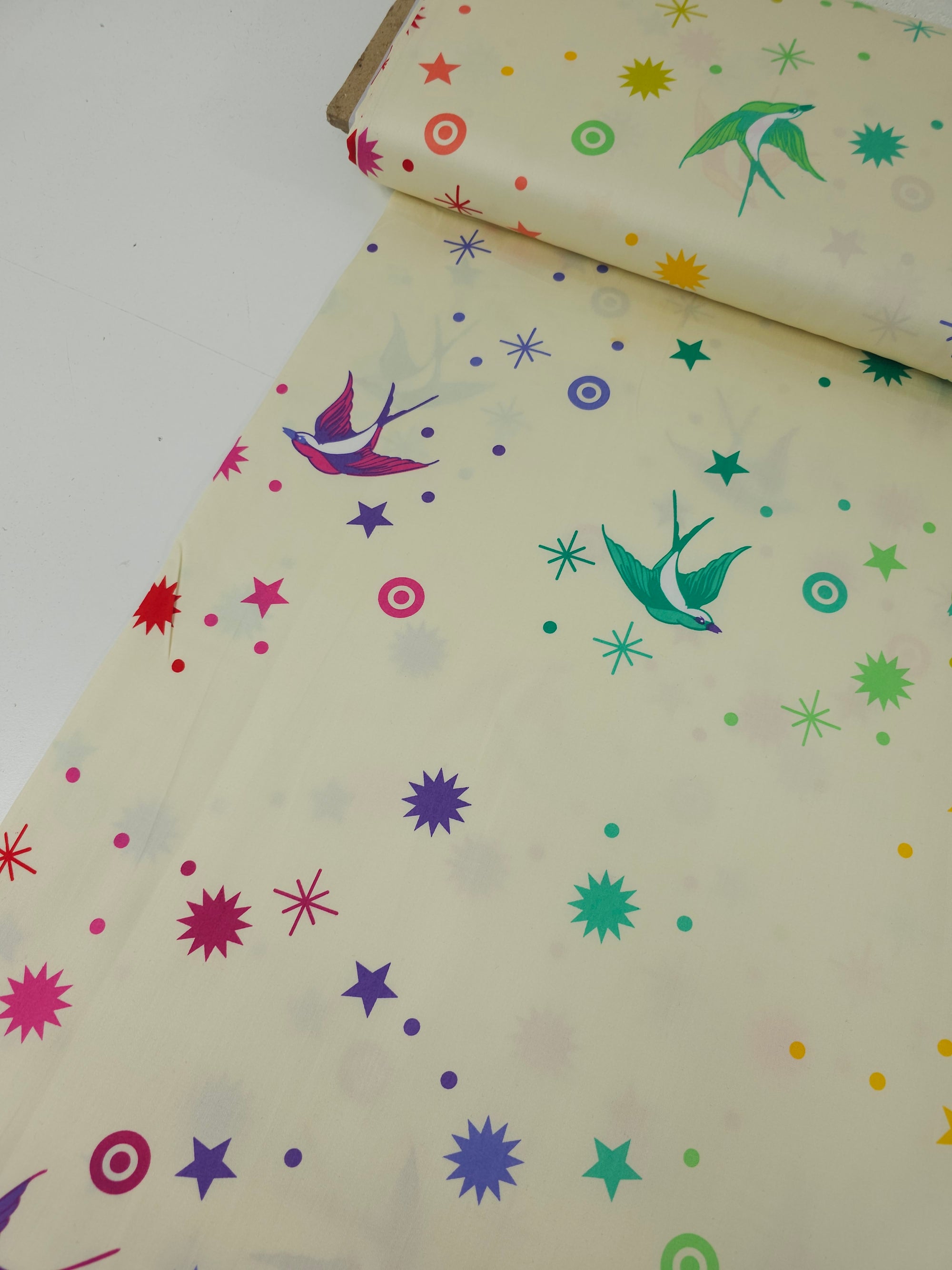 Mellow Rainbow Fairy Dust Cotton Sateen 108" - Tula Pink *EXTRA WIDE*