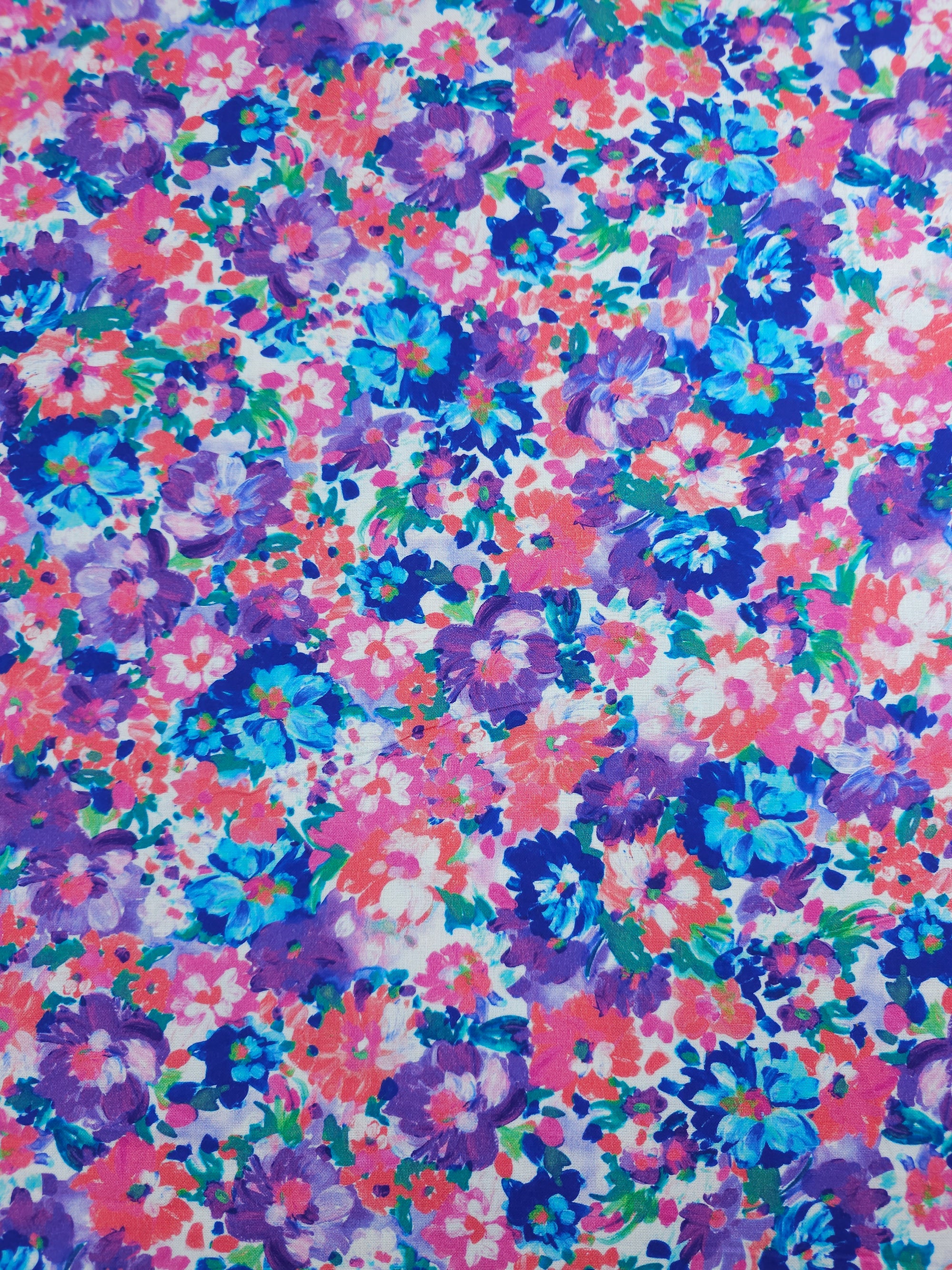 Pink/Purple Petal Valley 100% Cotton 108" - Robert Kaufman *EXTRA WIDE*